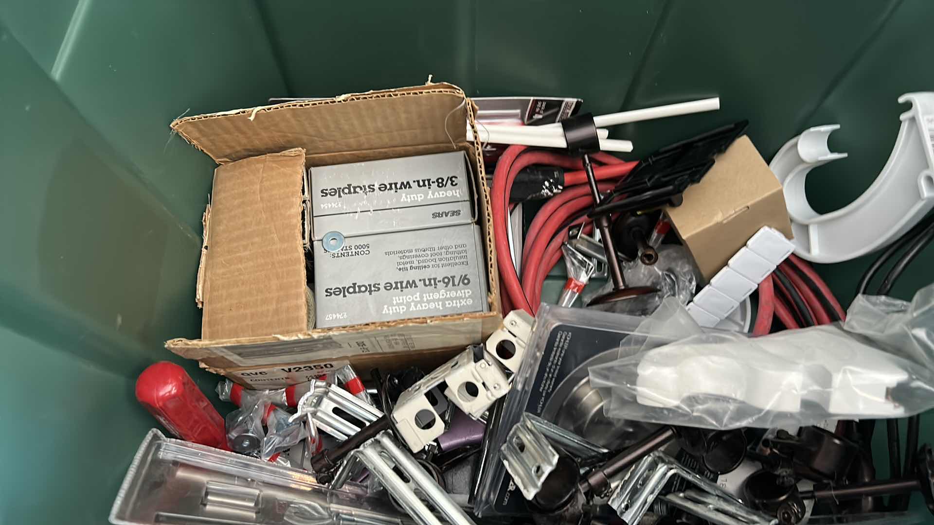 Photo 1 of TOTE FULL OF GARAGE ITEMS