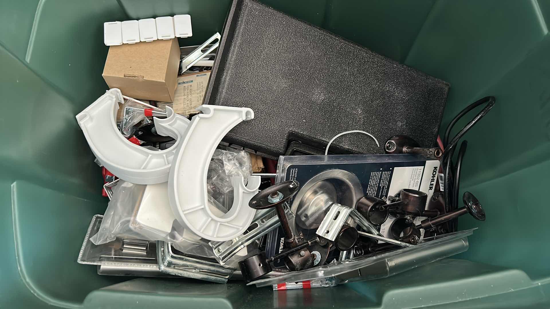 Photo 1 of TOTE FULL OF GARAGE ITEMS