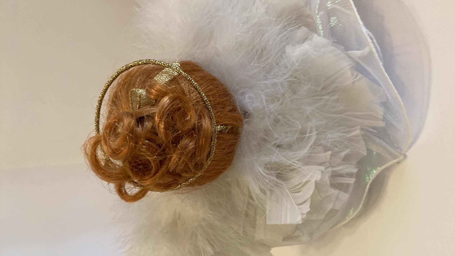 Photo 1 of HAND PAINTED BOX 9“ x 7“ H 7.5” AND PORCELAIN DOLL H 8”