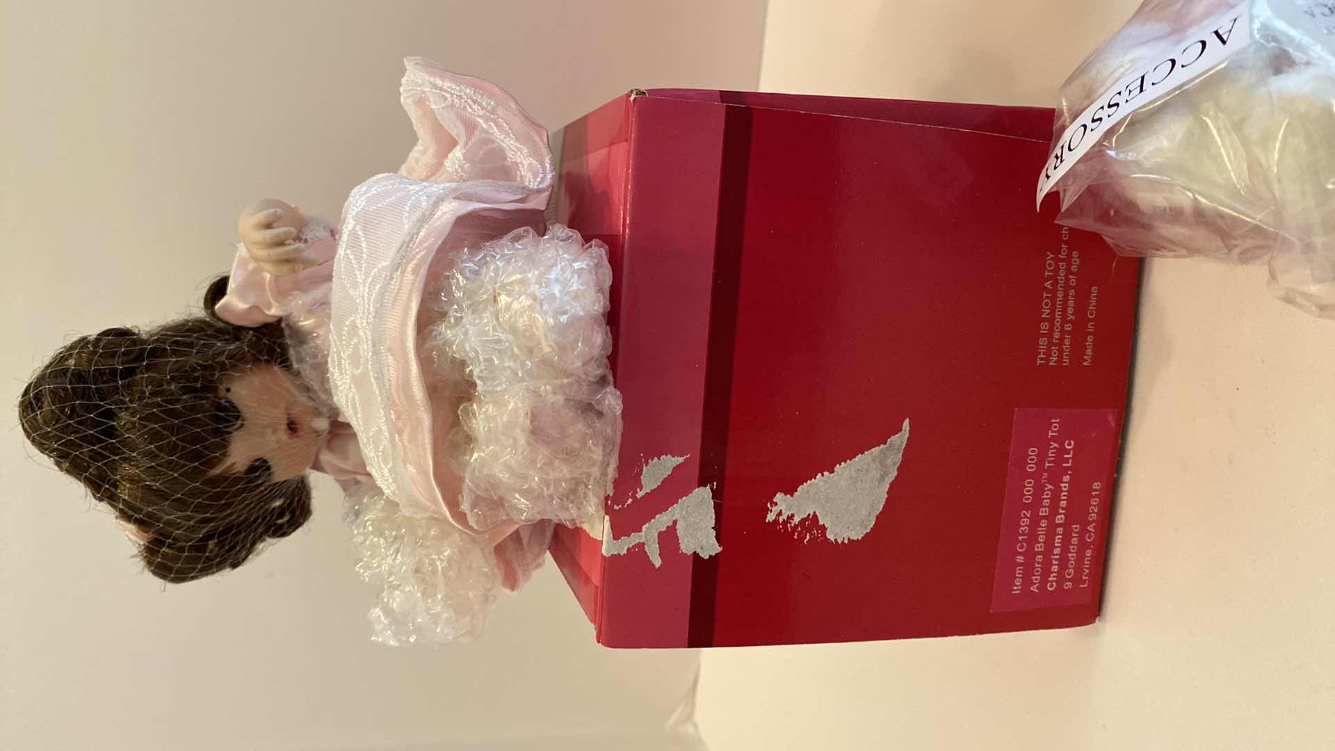 Photo 1 of MARIE OSMOND FINE PORCELAIN COLLECTIBLES DOLLS H 5.5” FROM SITTING POSITION