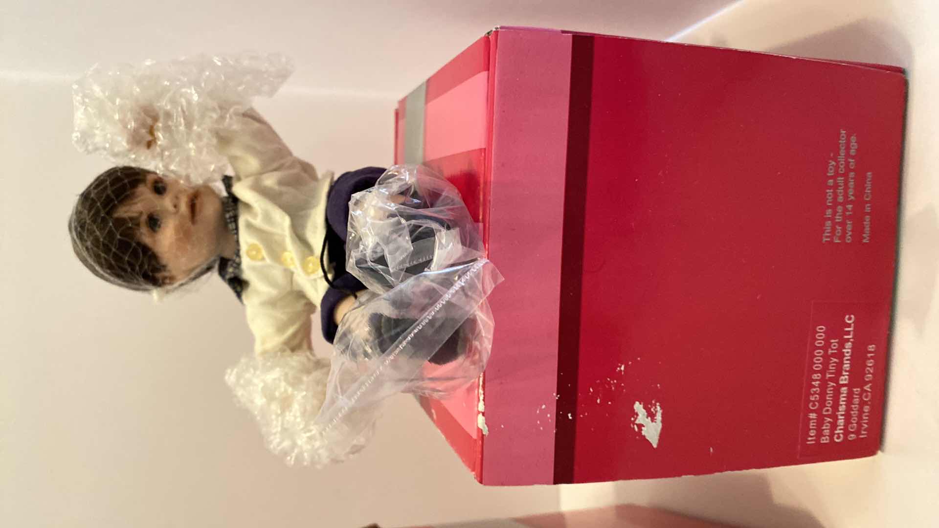 Photo 3 of MARIE OSMOND FINE PORCELAIN COLLECTIBLES DOLLS H 5.5” FROM SITTING POSITION