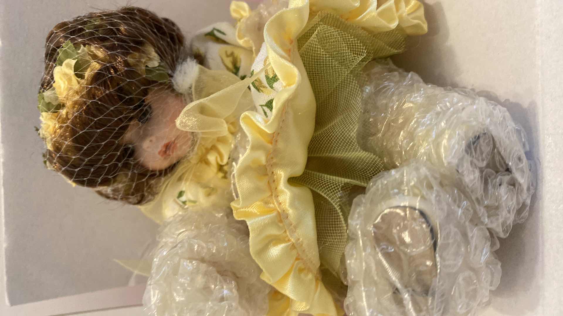 Photo 1 of MARIE OSMOND FINE PORCELAIN COLLECTIBLES DOLLS H 5.5” FROM SITTING POSITION