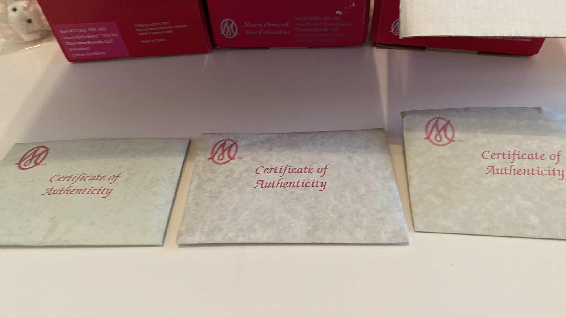 Photo 1 of MARIE OSMOND FINE PORCELAIN COLLECTIBLES DOLLS H 5.5” FROM SITTING POSITION