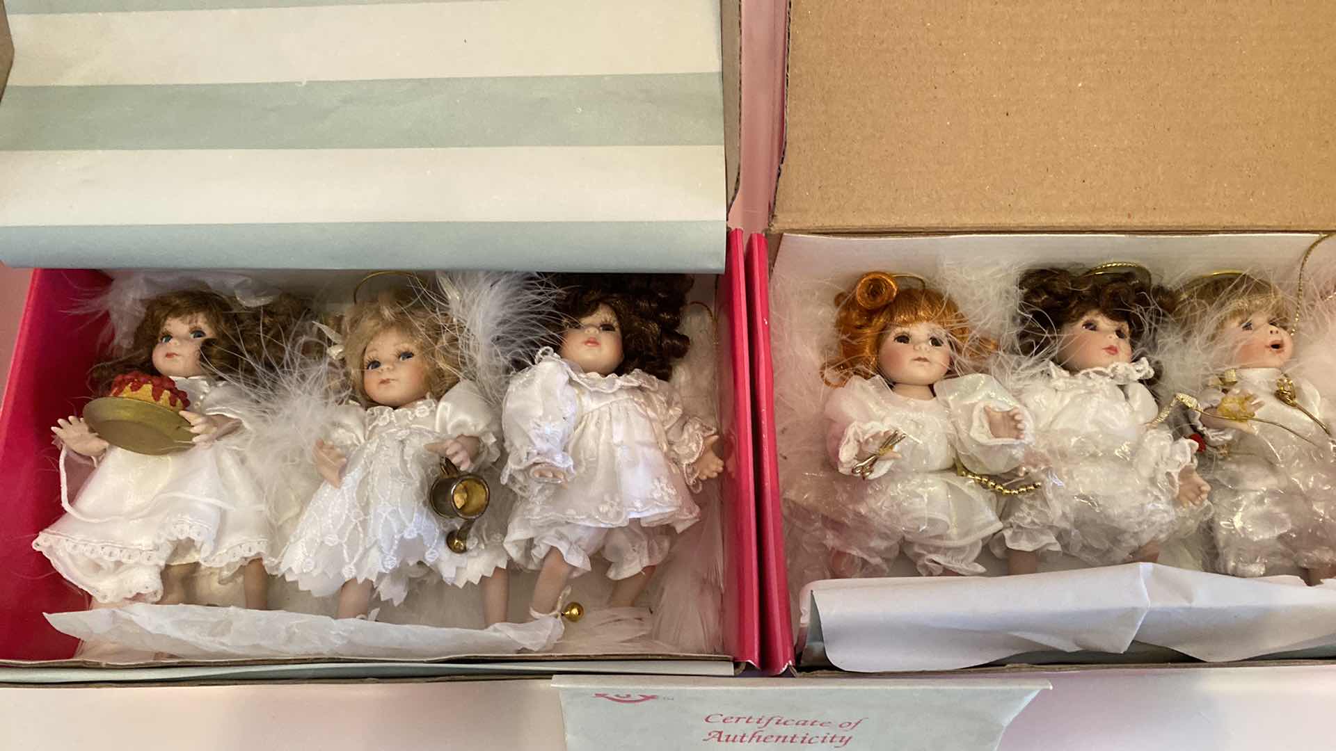 Photo 1 of 2- BOXES MARIE OSMOND FINE PORCELAIN COLLECTIBLES CHRISTMAS ORNAMENTS (1 COA)