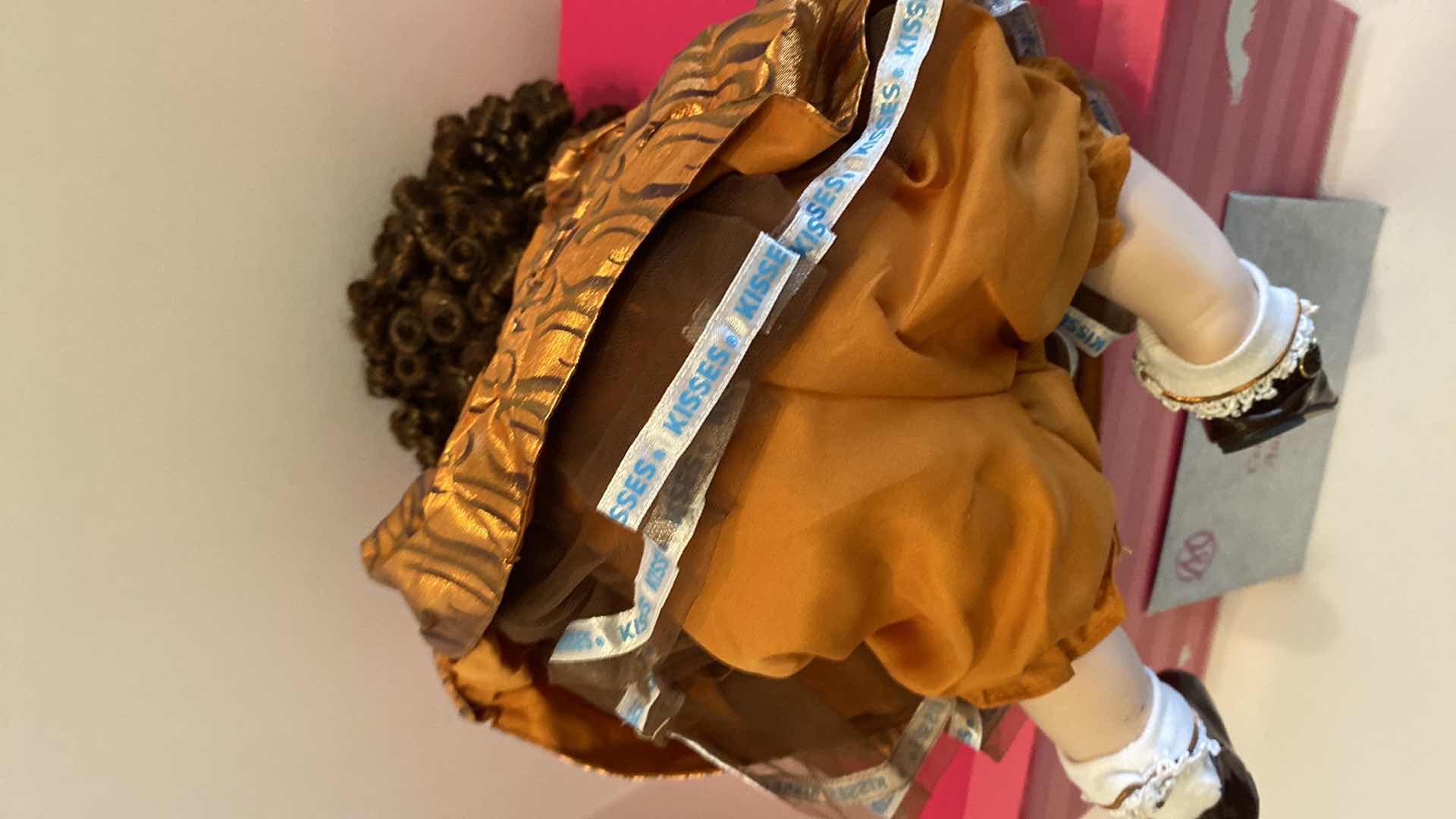 Photo 1 of MARIE OSMOND FINE PORCELAIN COLLECTIBLES DOLL CARAMEL KISSES H 13” FROM SITTING POSITION $225