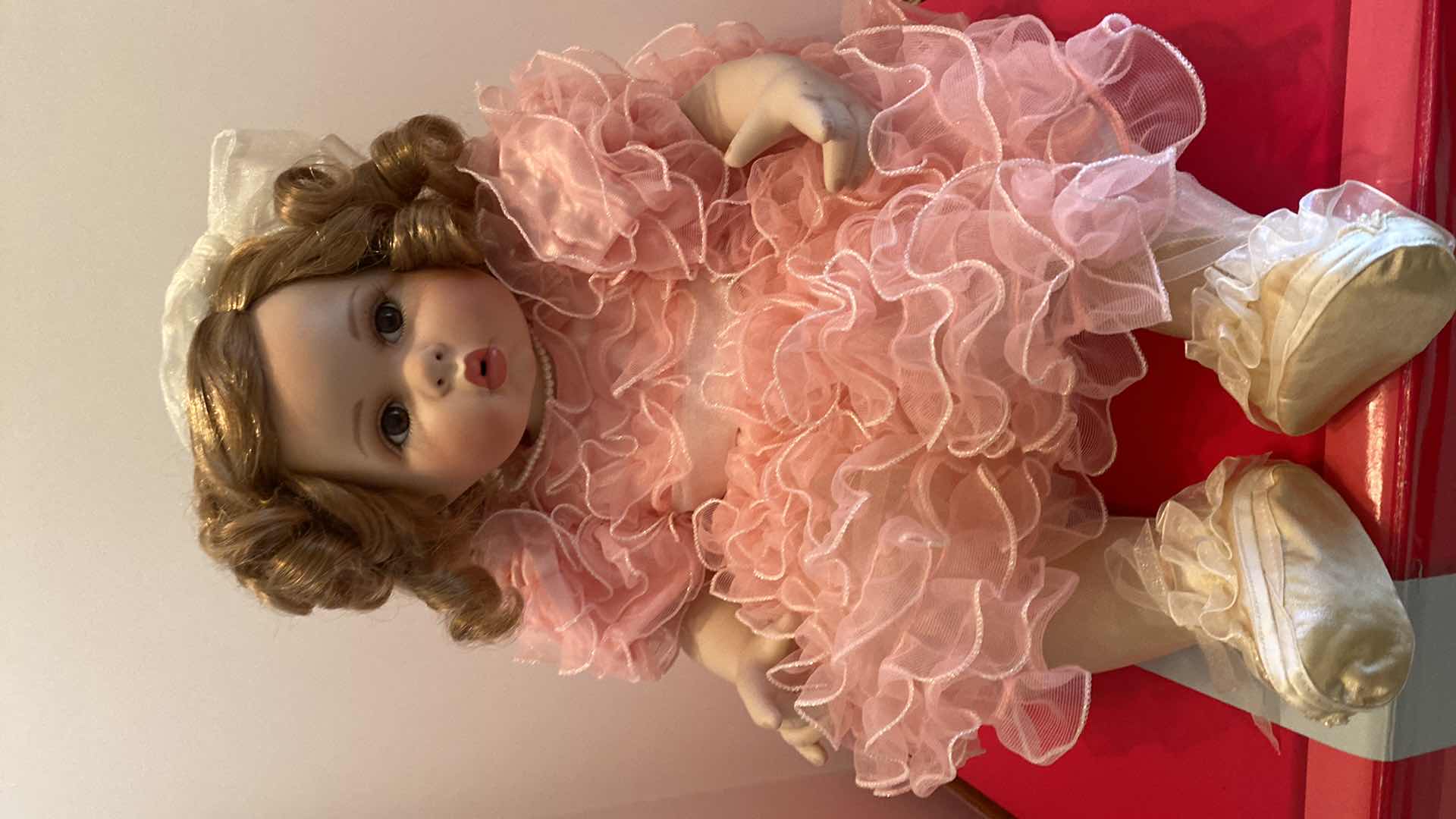 Photo 2 of MARIE OSMOND FINE PORCELAIN COLLECTIBLES DOLL H 14” $125