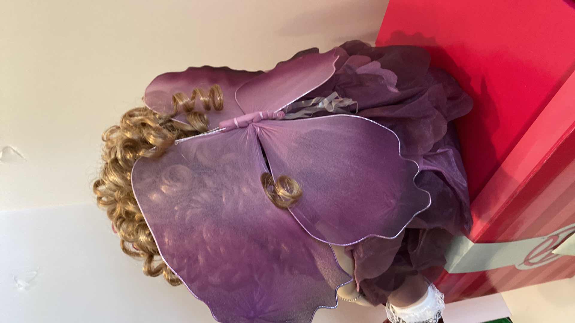 Photo 4 of 2- BOXES MARIE OSMOND FINE PORCELAIN COLLECTIBLE HARMONY BUTTERFLY DOLL H 15” $100