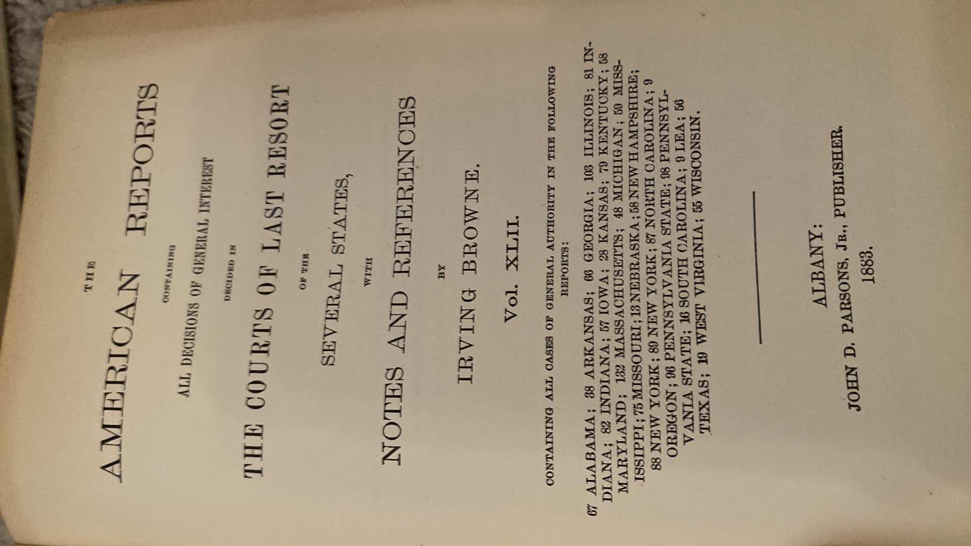 View 11 of ANTIQUE - 4 ERNEST & CRANMER LAW BOOKS FROM LATE 1800’s
