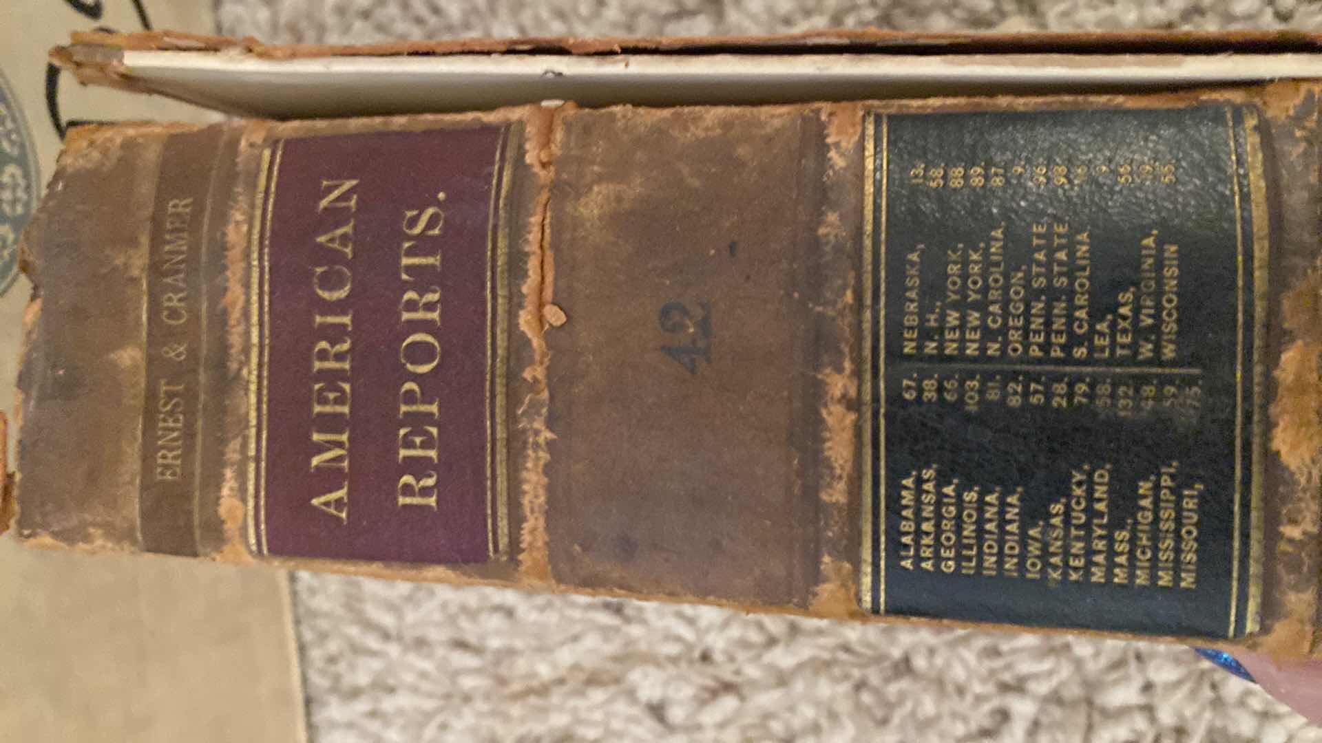View 9 of ANTIQUE - 4 ERNEST & CRANMER LAW BOOKS FROM LATE 1800’s
