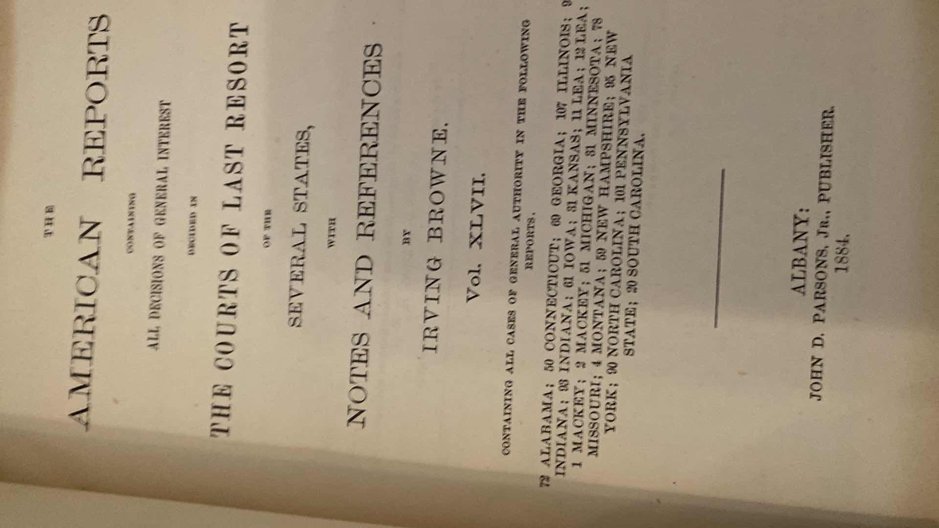 View 8 of ANTIQUE - 4 ERNEST & CRANMER LAW BOOKS FROM LATE 1800’s