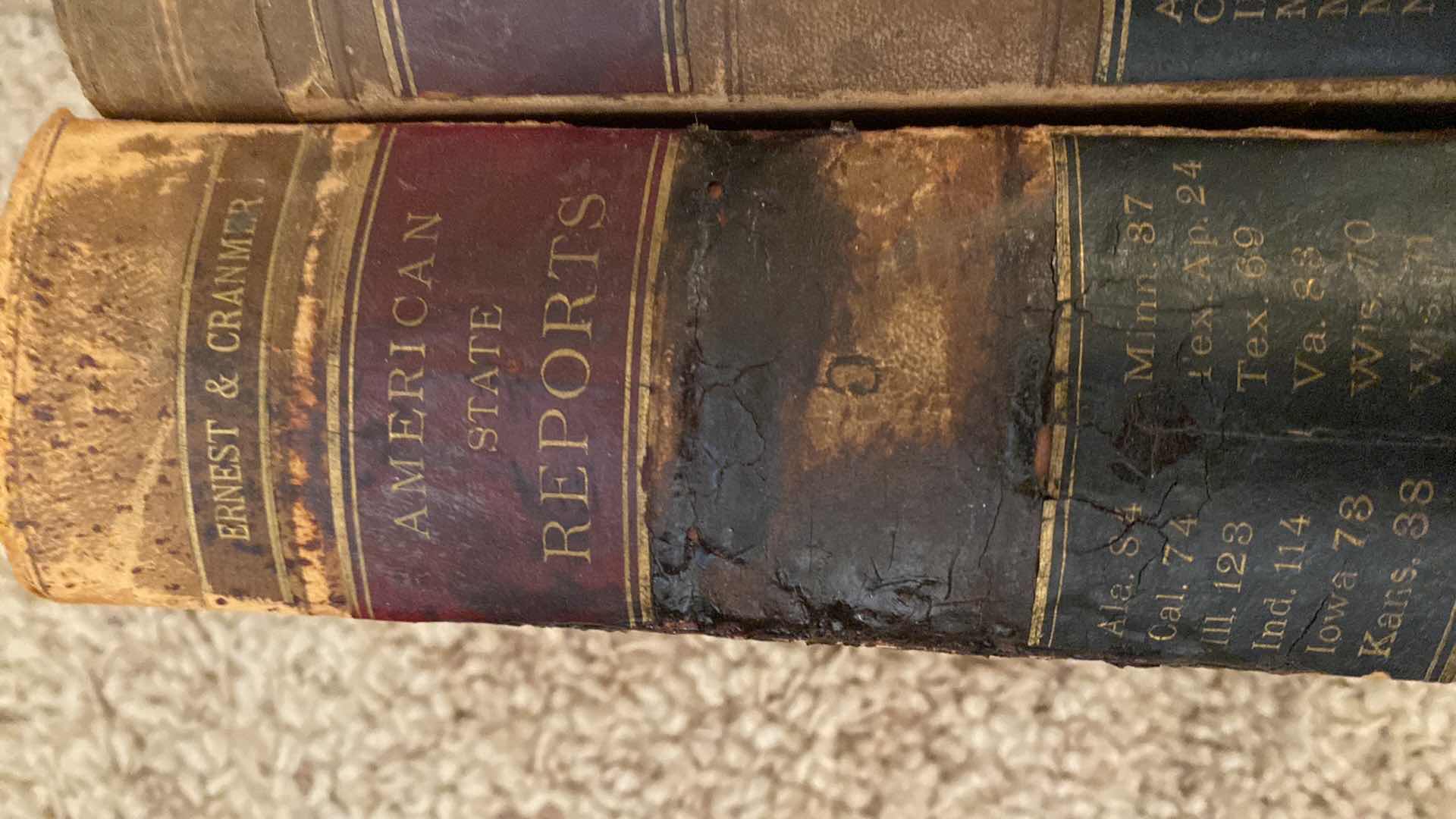 View 2 of ANTIQUE - 4 ERNEST & CRANMER LAW BOOKS FROM LATE 1800’s