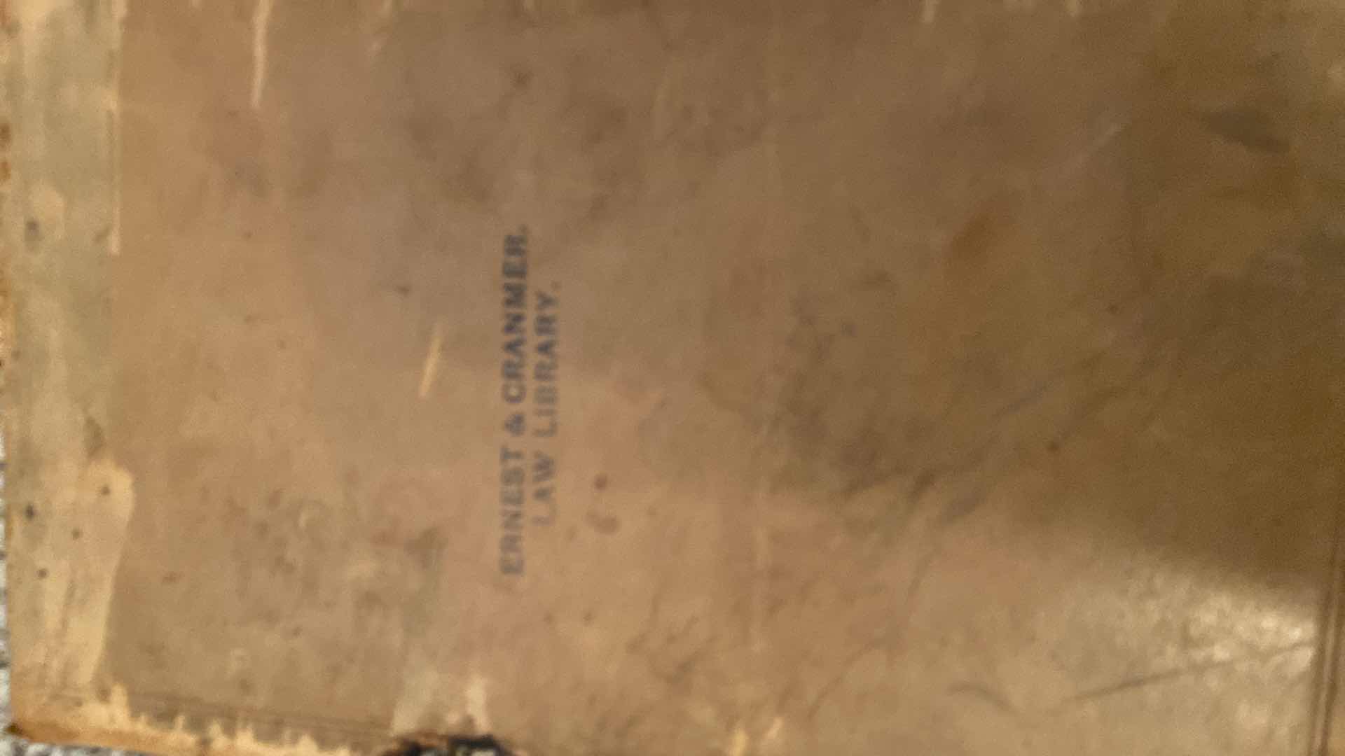 View 3 of ANTIQUE - 4 ERNEST & CRANMER LAW BOOKS FROM LATE 1800’s