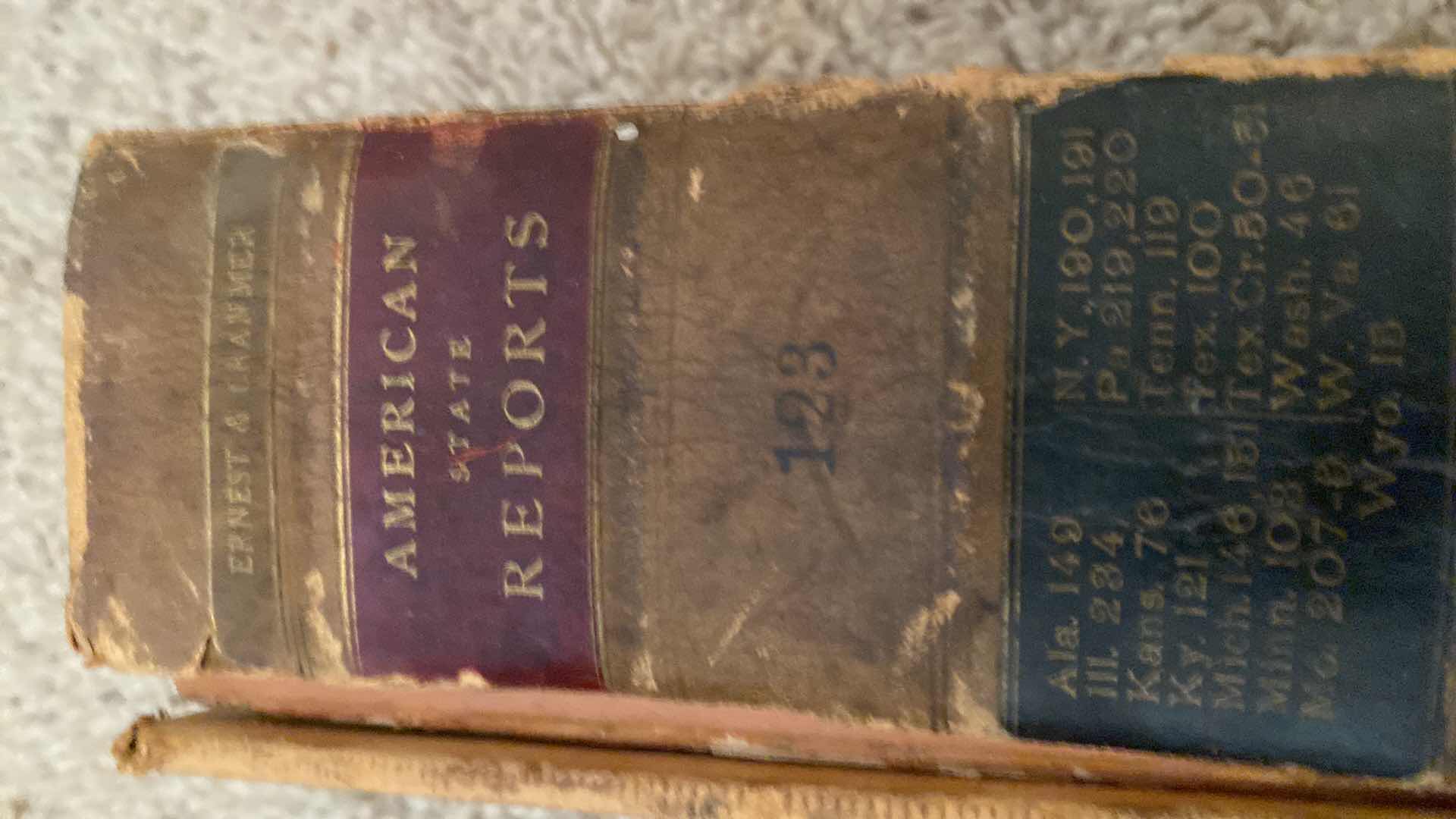 Photo 1 of ANTIQUE - 5 ERNEST & CRANMER LAW BOOKS FROM LATE 1800’s to EARLY 1900’s
