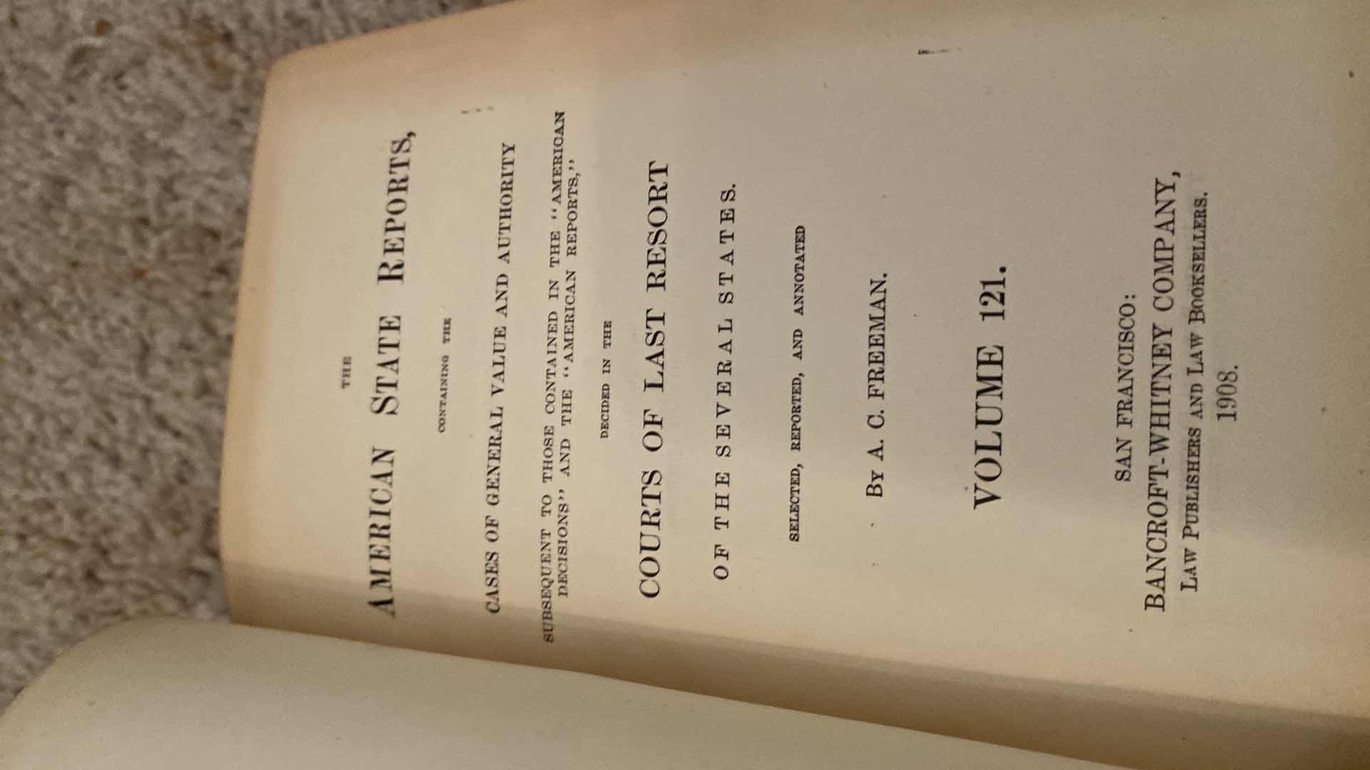 Photo 1 of ANTIQUE - 5 ERNEST & CRANMER LAW BOOKS FROM LATE 1800’s to EARLY 1900’s