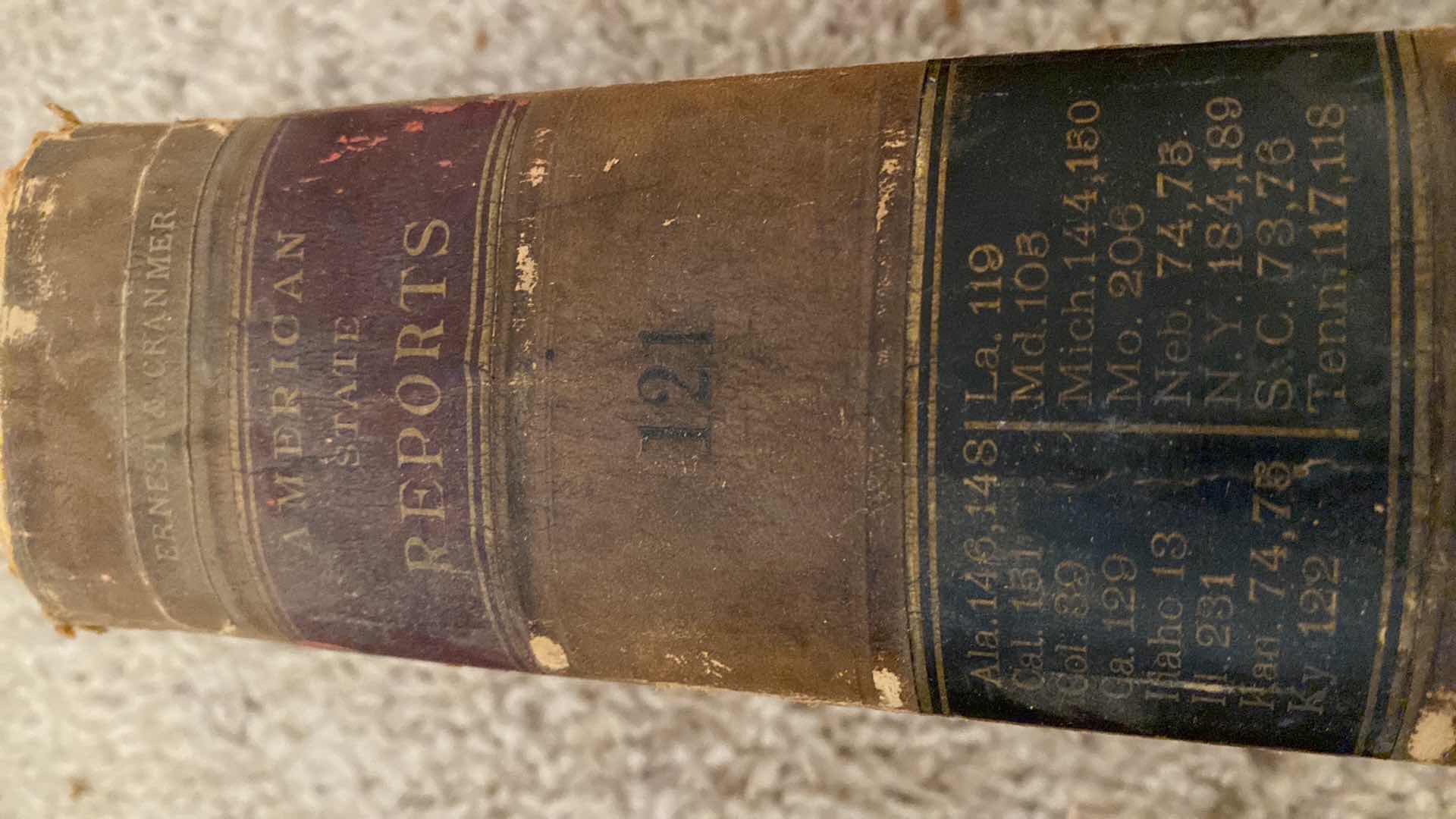 Photo 1 of ANTIQUE - 5 ERNEST & CRANMER LAW BOOKS FROM LATE 1800’s to EARLY 1900’s