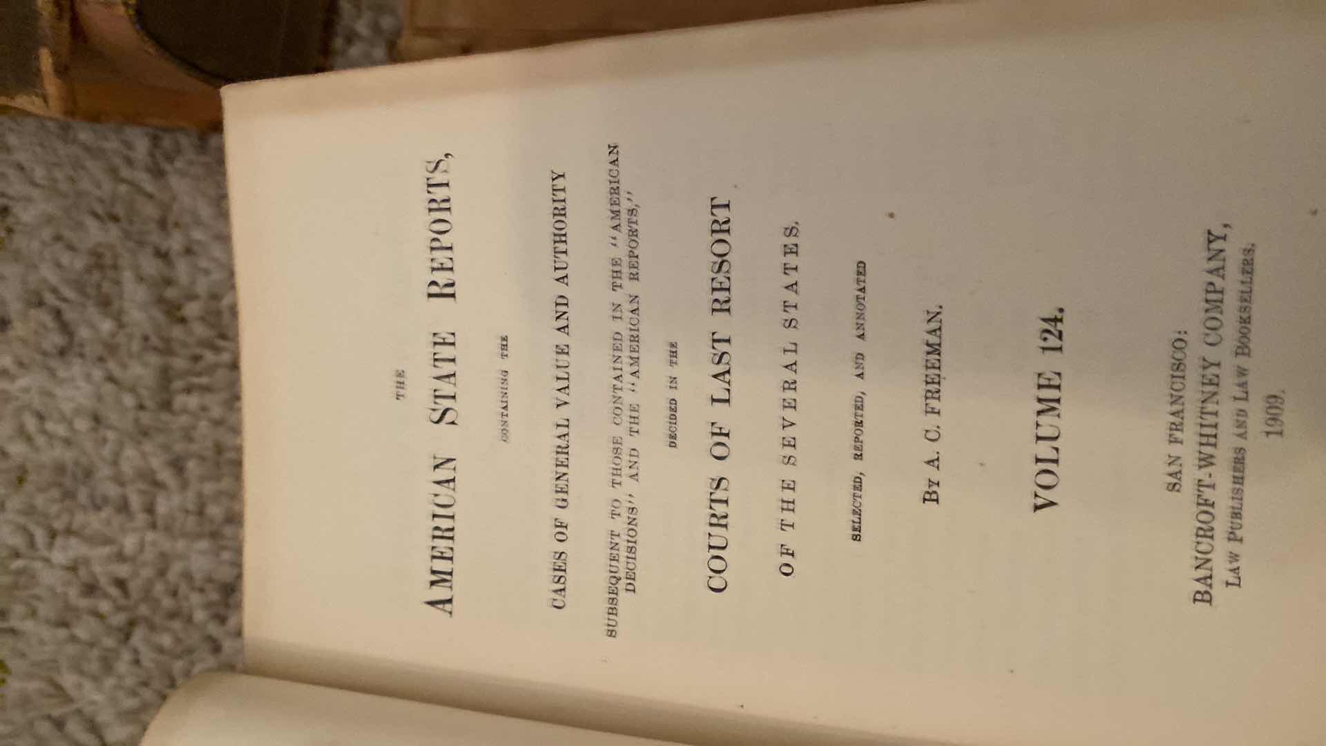 Photo 1 of ANTIQUE - 5 ERNEST & CRANMER LAW BOOKS FROM LATE 1800’s to EARLY 1900’s