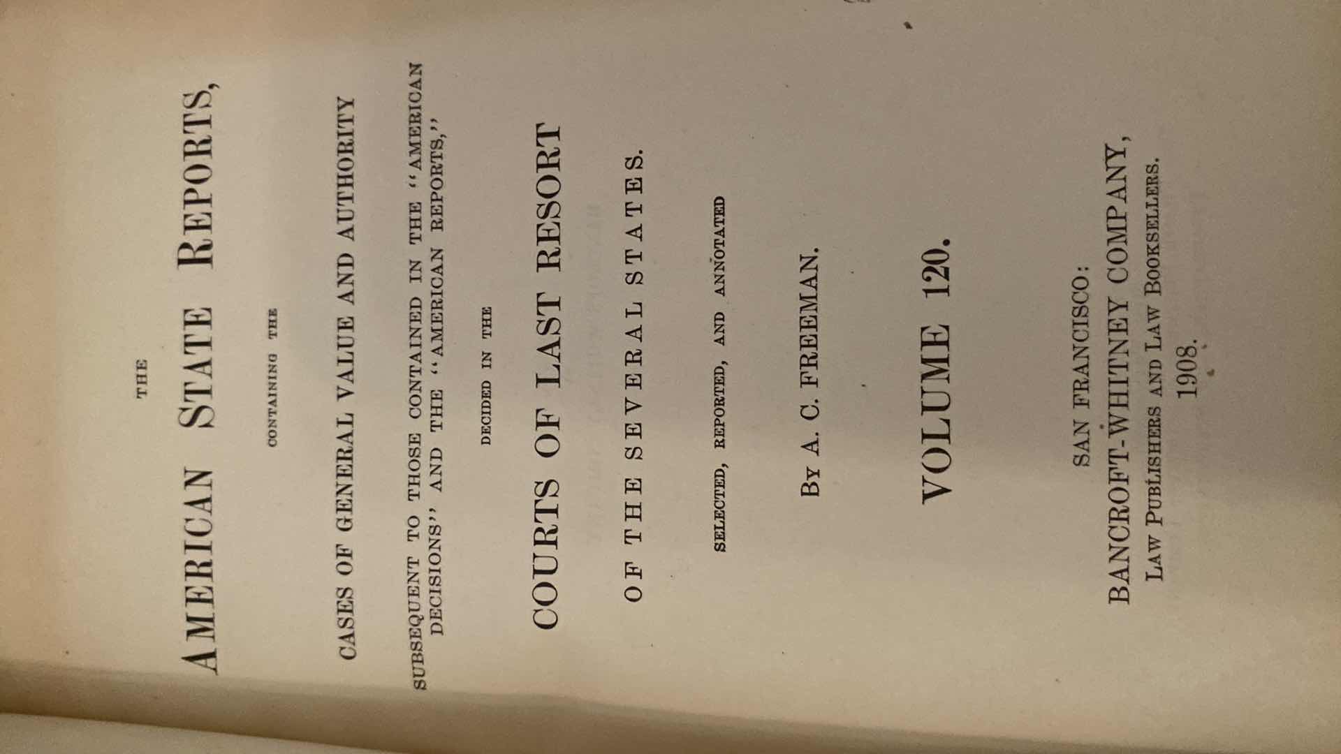 Photo 1 of ANTIQUE - 5 ERNEST & CRANMER LAW BOOKS FROM LATE 1800’s to EARLY 1900’s