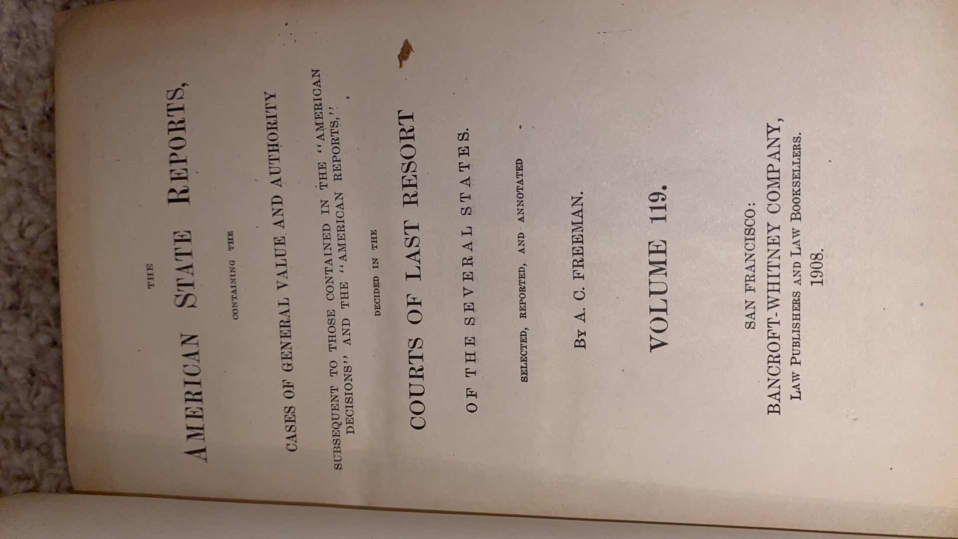 Photo 10 of ANTIQUE - 4 ERNEST & CRANMER LAW BOOKS FROM EARLY 1900’s