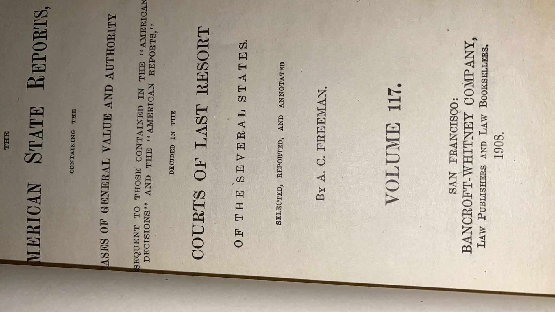 Photo 5 of ANTIQUE - 4 ERNEST & CRANMER LAW BOOKS FROM EARLY 1900’s