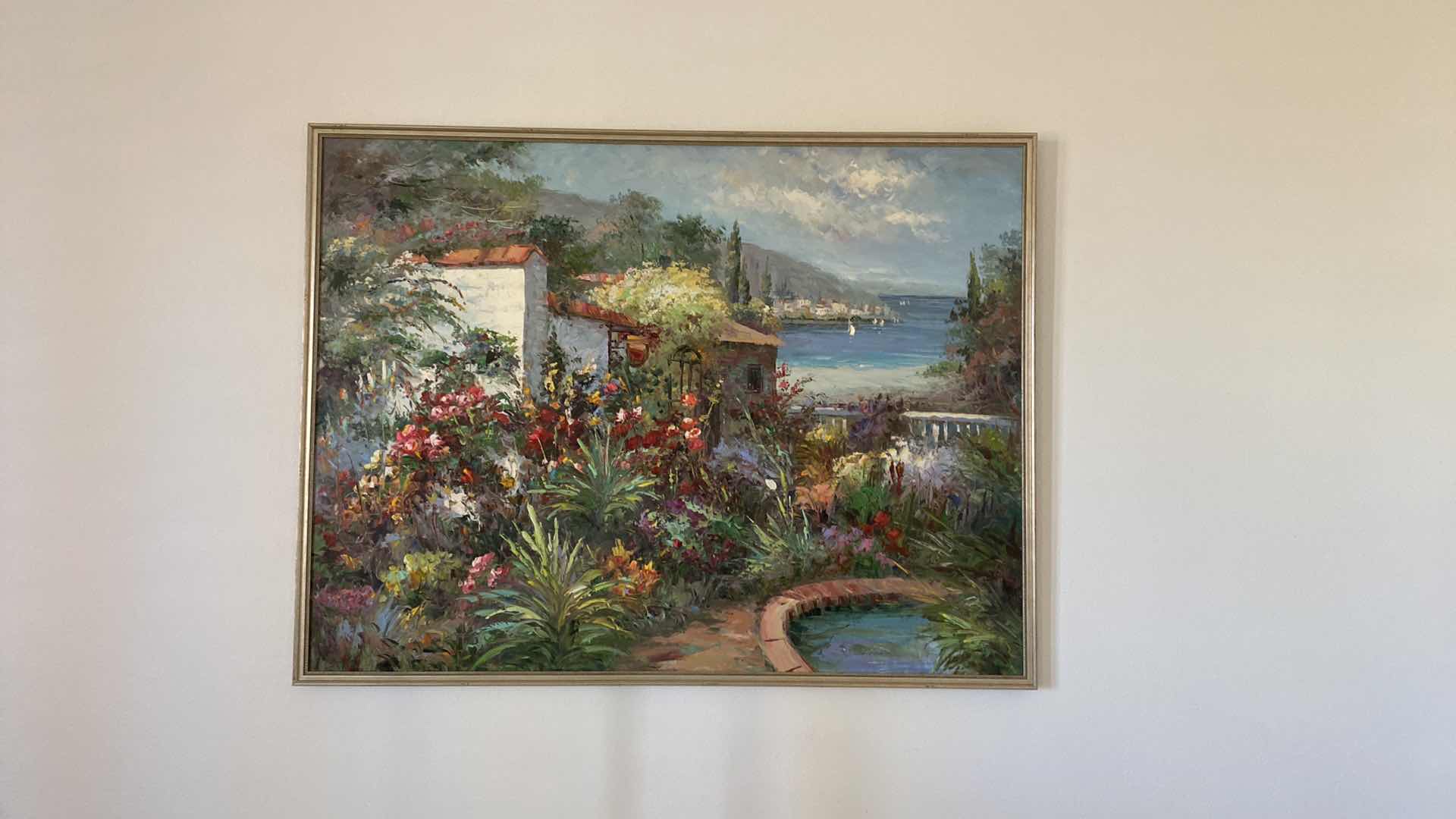 Photo 2 of FRAMED CANVAS LANDSCAPE ARTWORK 49” x 37”