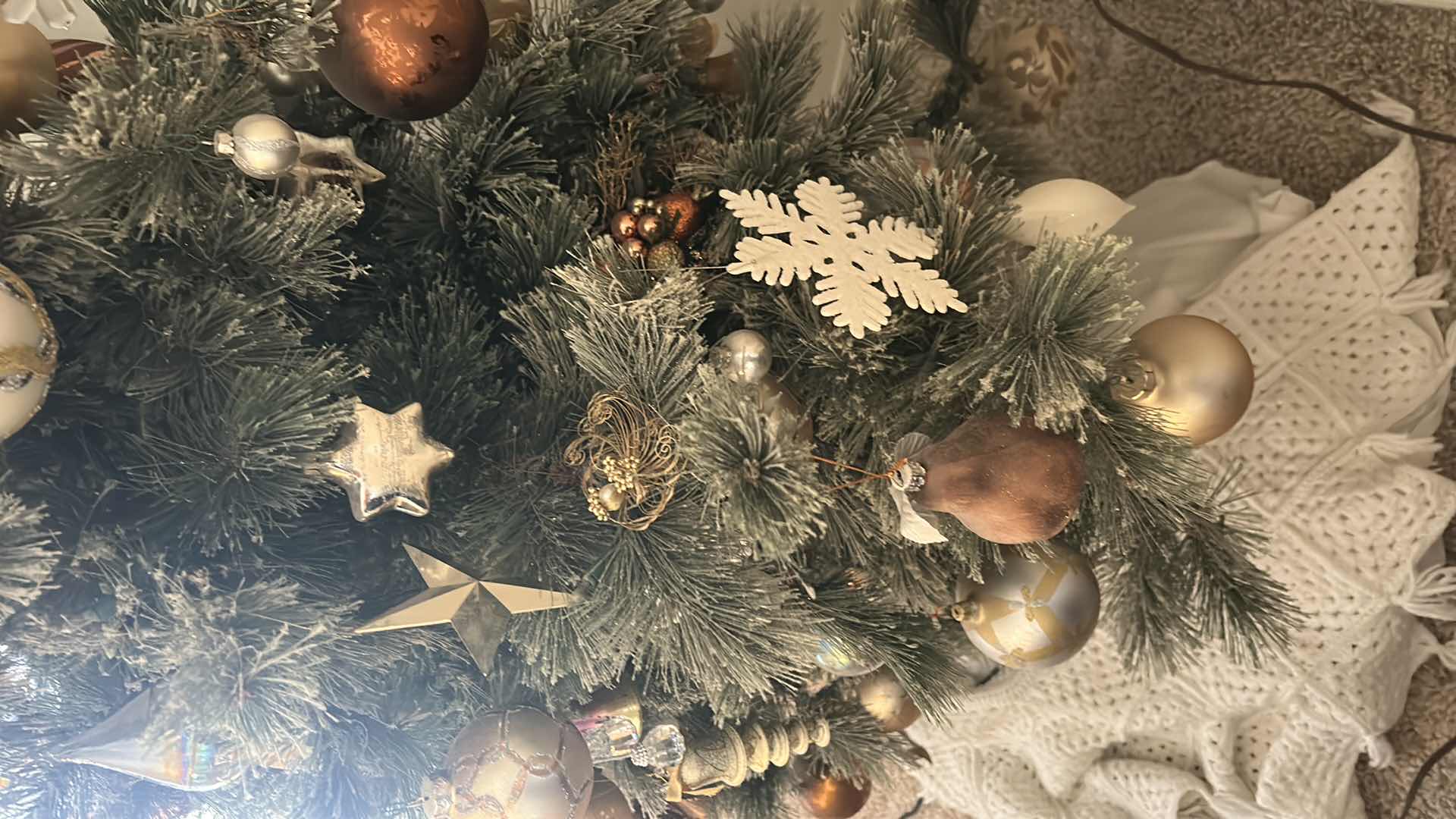 Photo 11 of 8’ DOUBLE HEADED CHRISTMAS TREE WITH ORNAMENTS AND LIGHTS