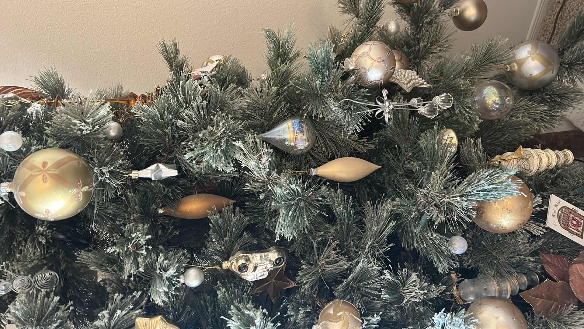 Photo 7 of 8’ DOUBLE HEADED CHRISTMAS TREE WITH ORNAMENTS AND LIGHTS