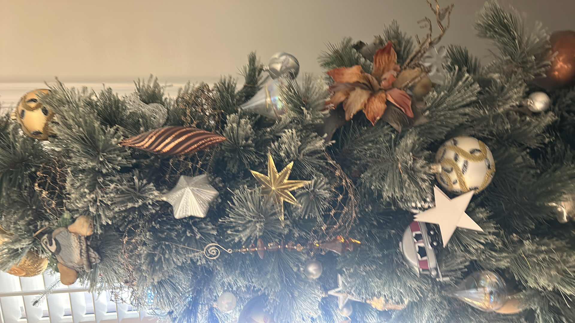 Photo 10 of 8’ DOUBLE HEADED CHRISTMAS TREE WITH ORNAMENTS AND LIGHTS