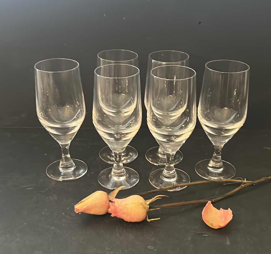 Photo 1 of 6 PIECE CRYSTAL STEMWARE