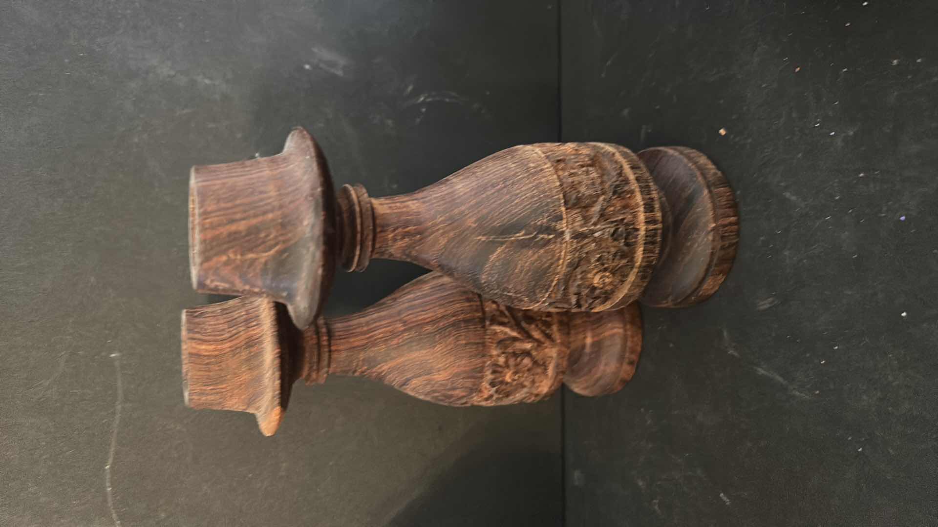 Photo 6 of SHELL DECOR AND WOOD CANDLE HOLDERS