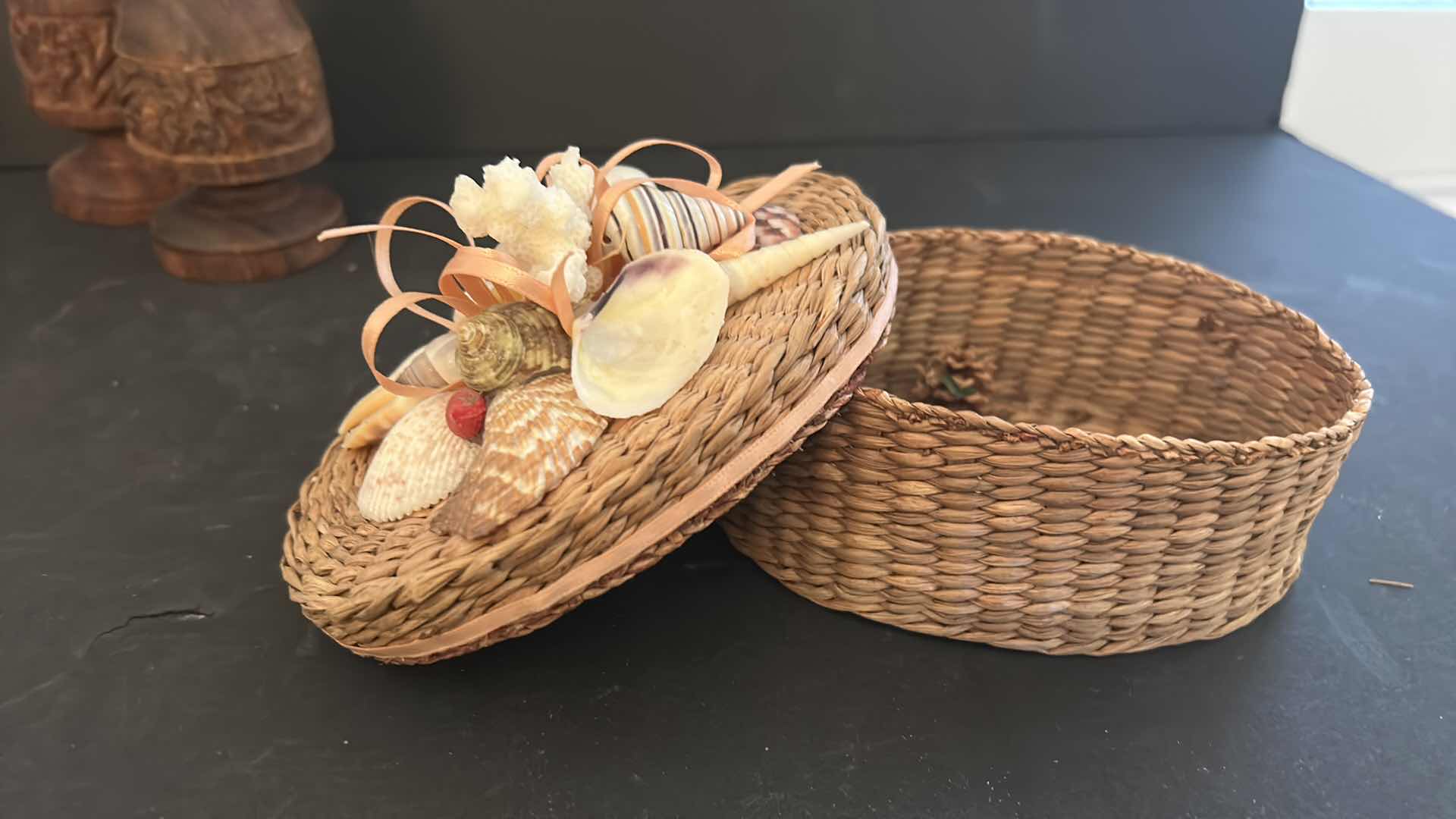 Photo 9 of SHELL DECOR AND WOOD CANDLE HOLDERS