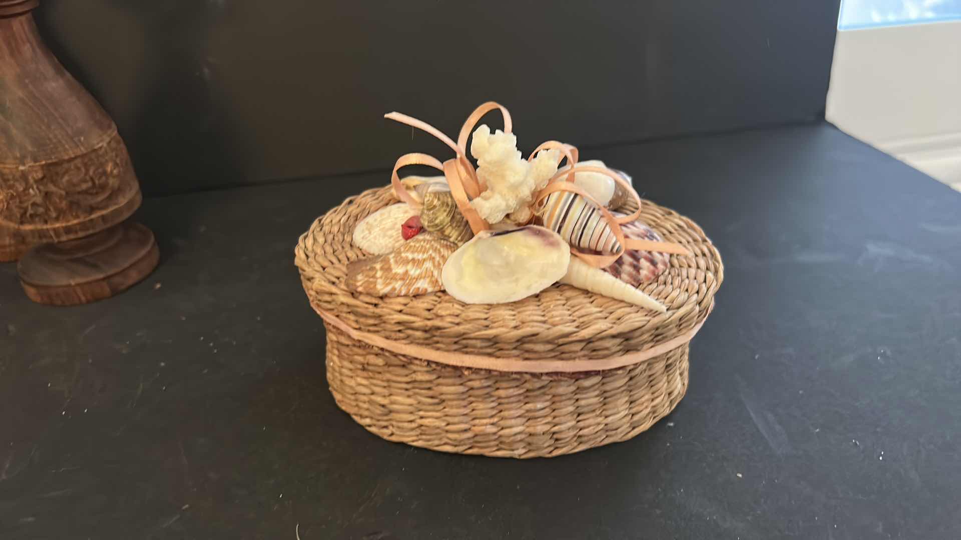 Photo 8 of SHELL DECOR AND WOOD CANDLE HOLDERS