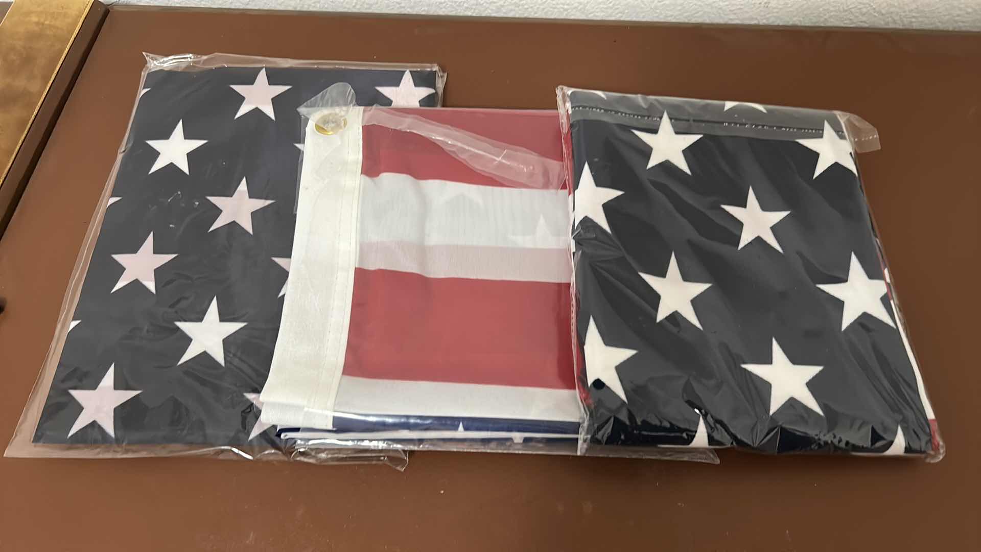 Photo 1 of 3 NEW AMERICAN FLAGS AND 2 NEW UNCLE SAM BANKS