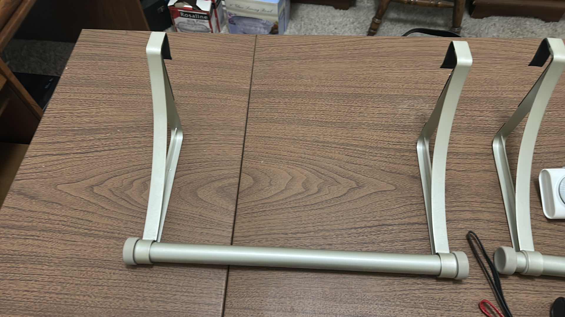 Photo 1 of HOME ASSORTMENT, 2 OVER THE DOOR RODS, 2 UMBRELLAS, TIMERS AND SURGE STRIP