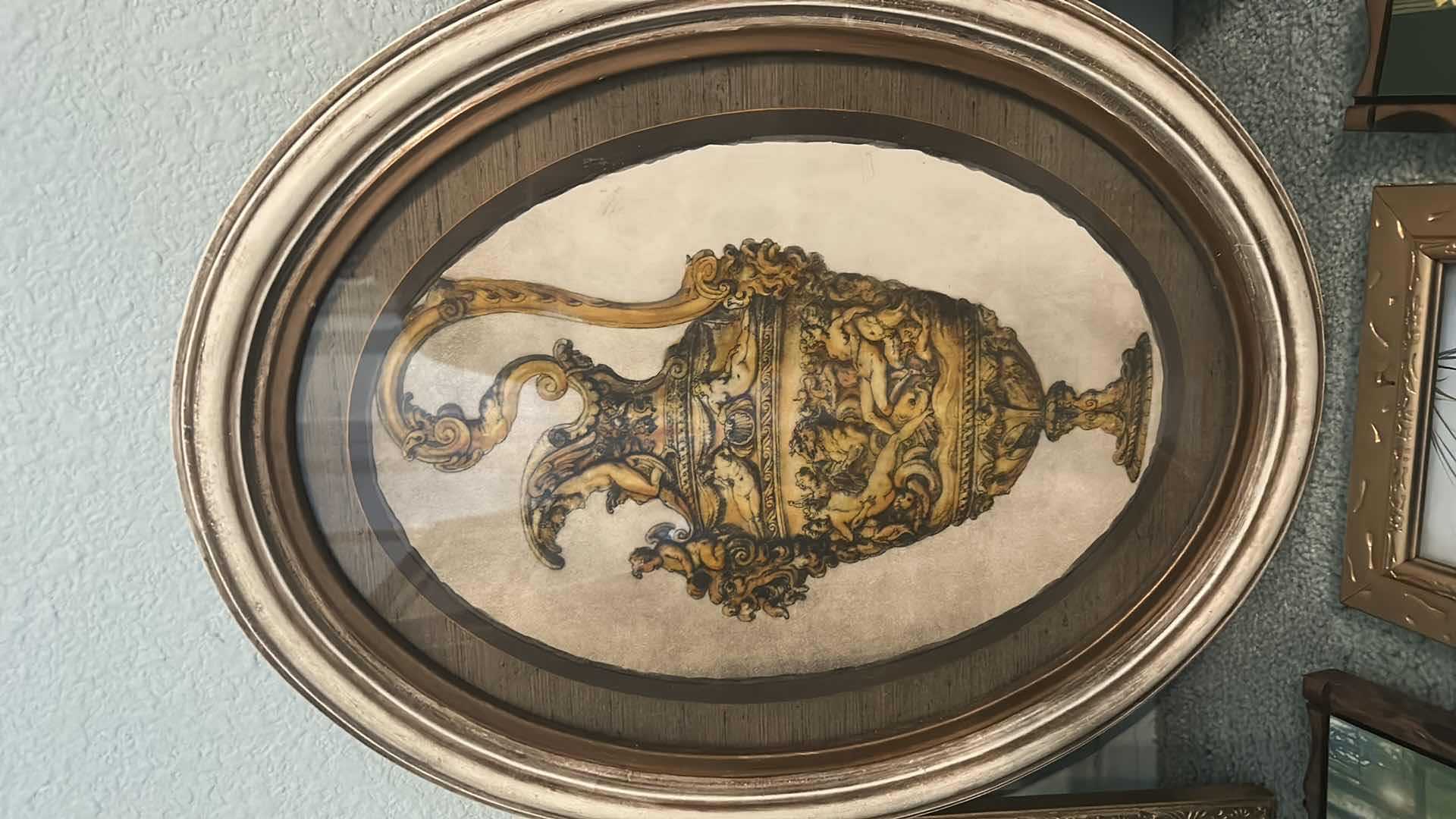Photo 3 of 6 VINTAGE PIECES OF ARTWORK OVAL 15” x 19”