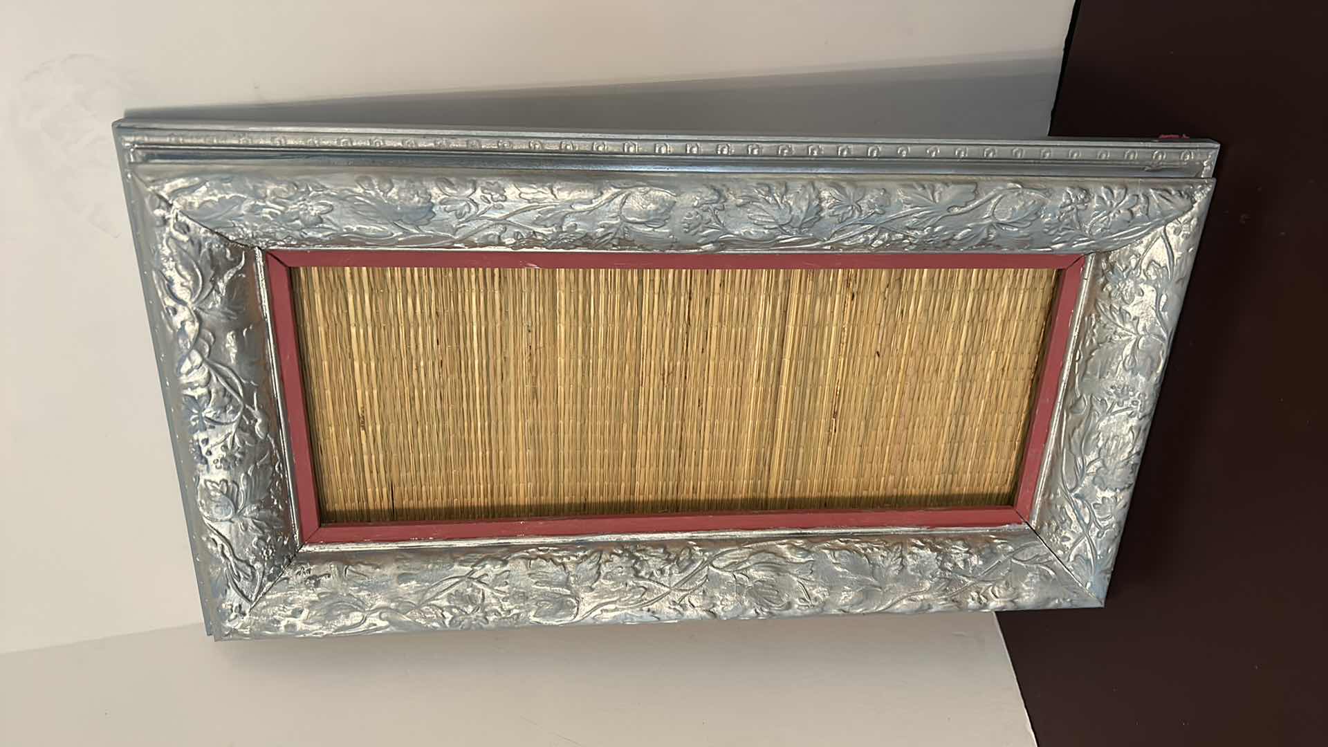 Photo 1 of ORNATE SILVER FRAME AND SILVER LAMP LAMP H24”