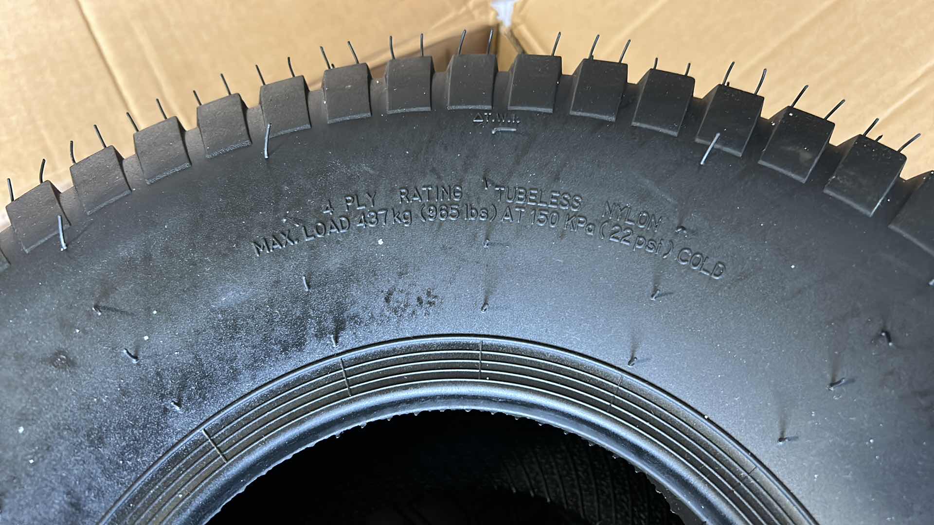 Photo 1 of 2 - TIRES - NOT FOR HIGHWAY SERVICE 20 X 8 NHS