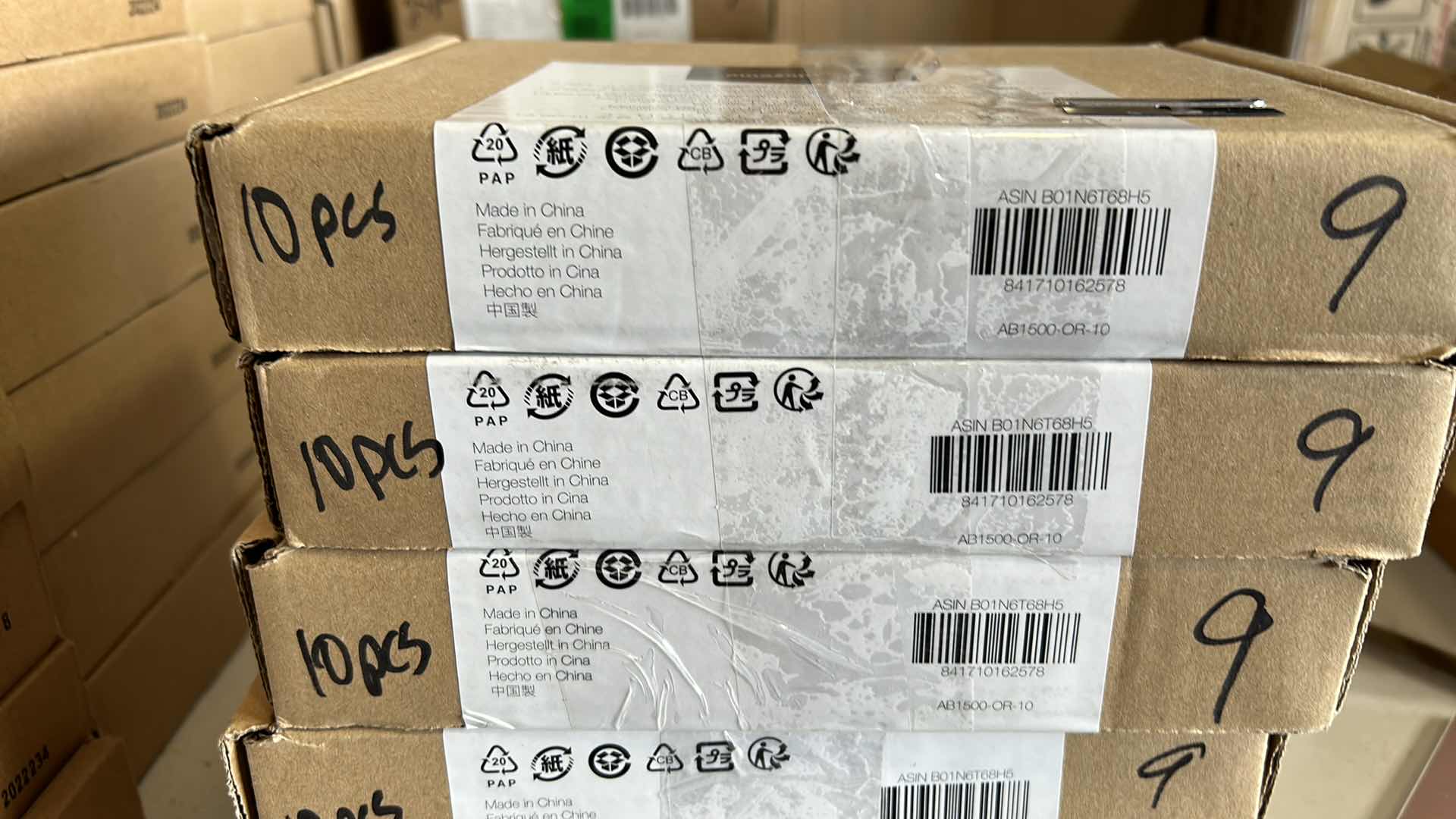 Photo 1 of 3 BOXES AMAZON BASICS EURO BAR CABINET HANDLE 5.38", 3' HOLE CENTER,  OIL RUBBED BRONZE, 10 PACK PER BOX