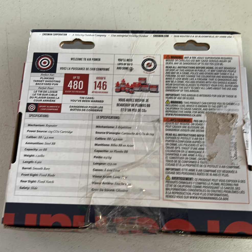 Photo 1 of NEW CROSSMAN C11 AIR POWER SEMI AUTO BB PISOL