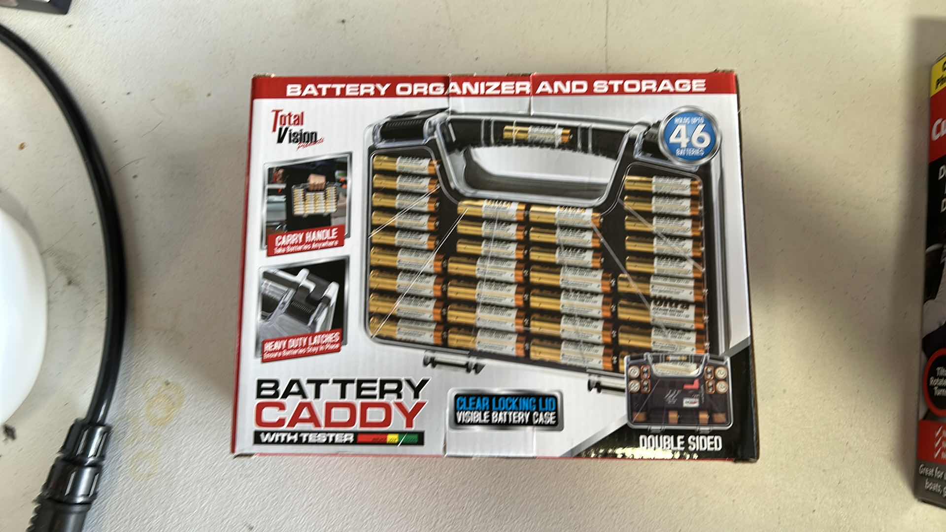 Photo 1 of 2 NEW HOUSEHOLD ITEMS/ BATTERY CADDY AND CUPHOLDER PHONE MOUNT