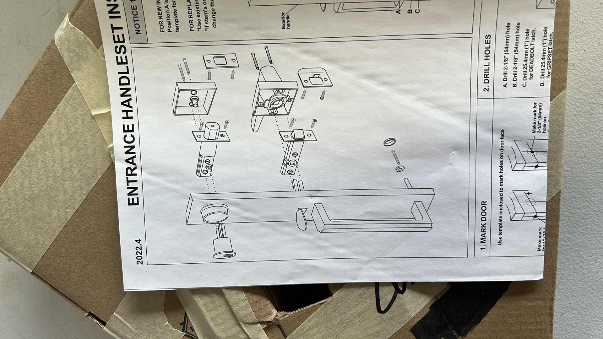 Photo 1 of NEW FRONT DOOR HANDLESET BRUSHED NICKLE