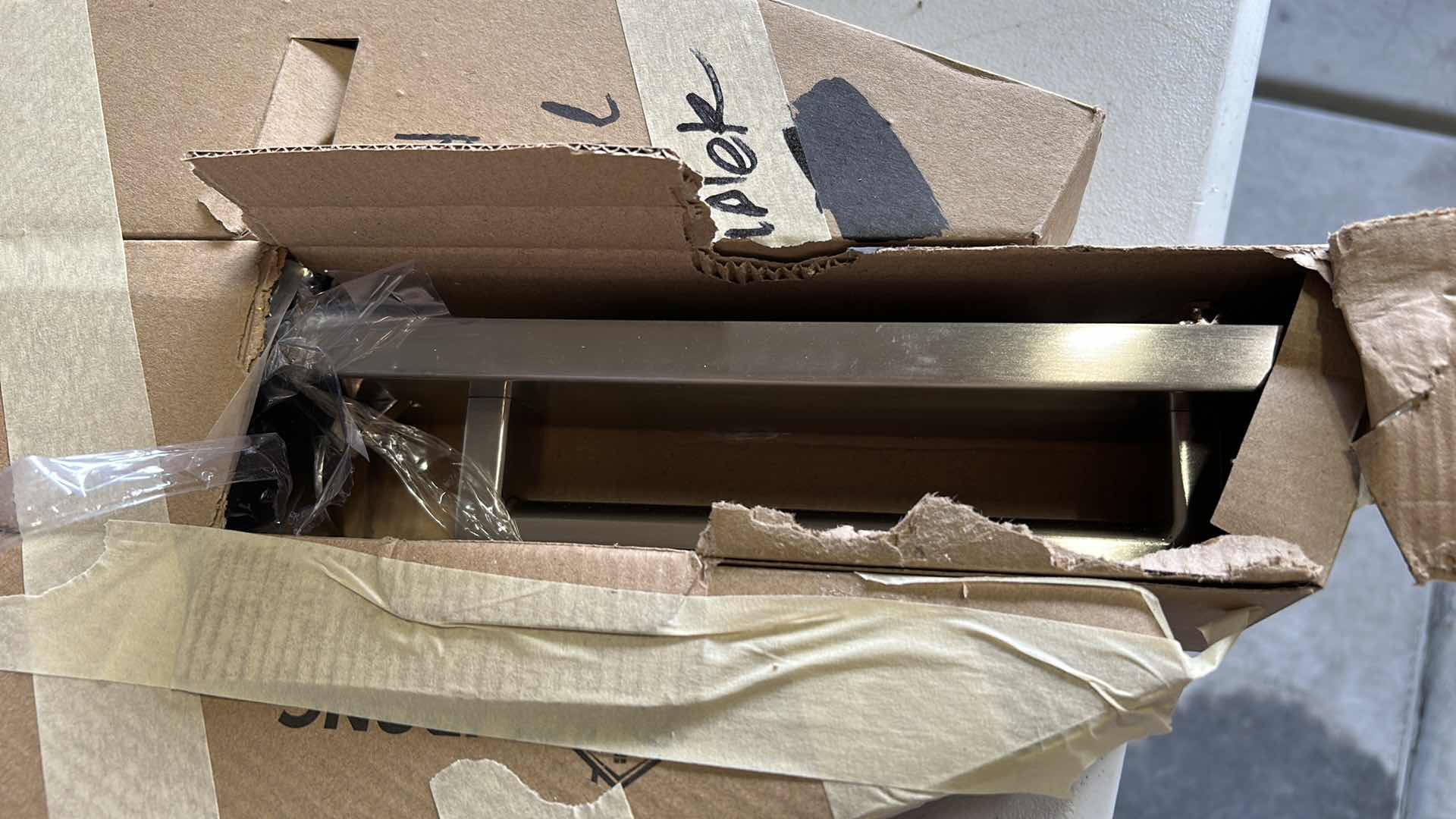 Photo 1 of NEW FRONT DOOR HANDLESET BRUSHED NICKLE