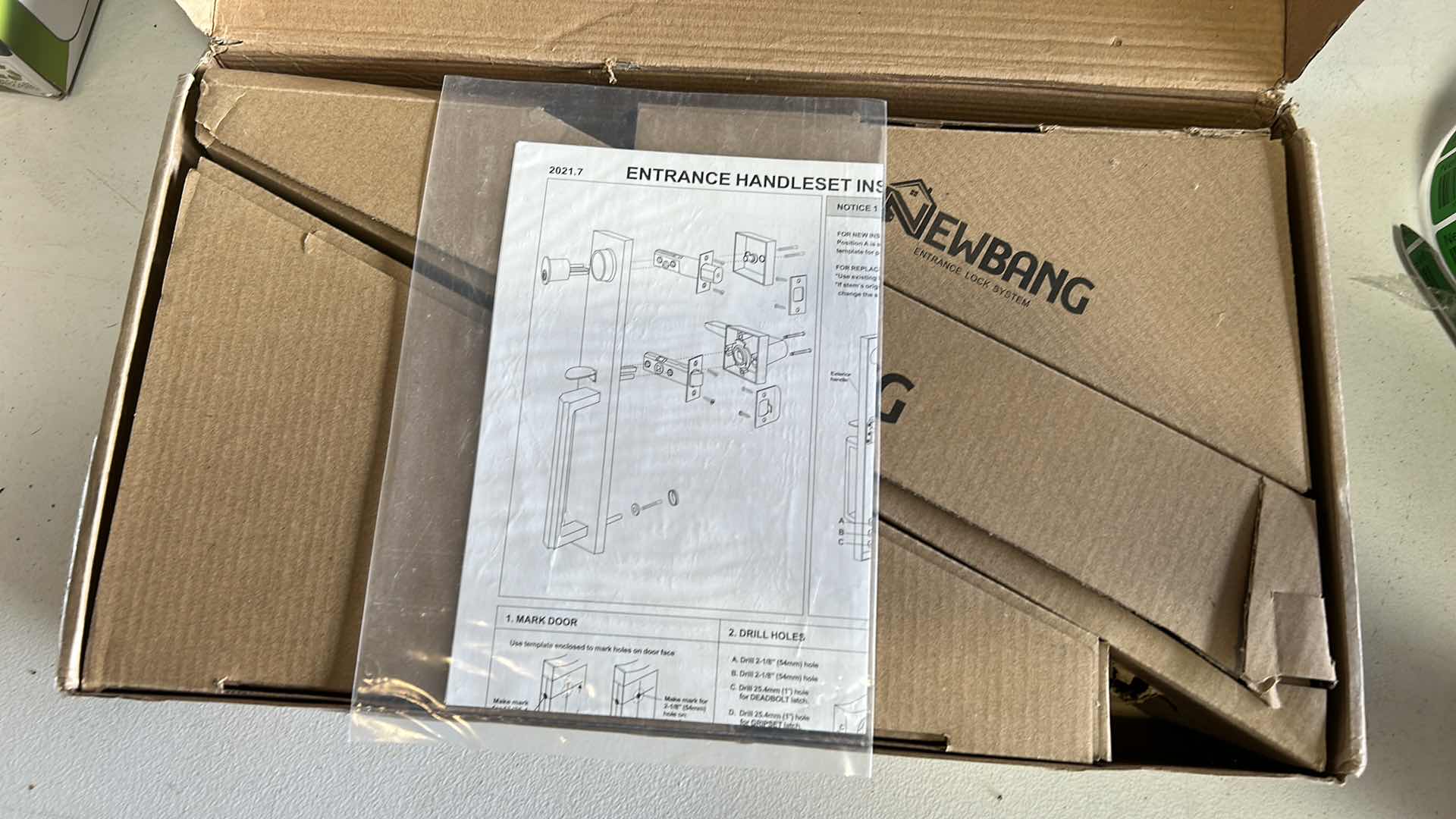 Photo 1 of NEW NEWBANG ENTRANCE LOCK SYSTEM - FRONT DOOR HANDLESET BRUSHED NICKLE