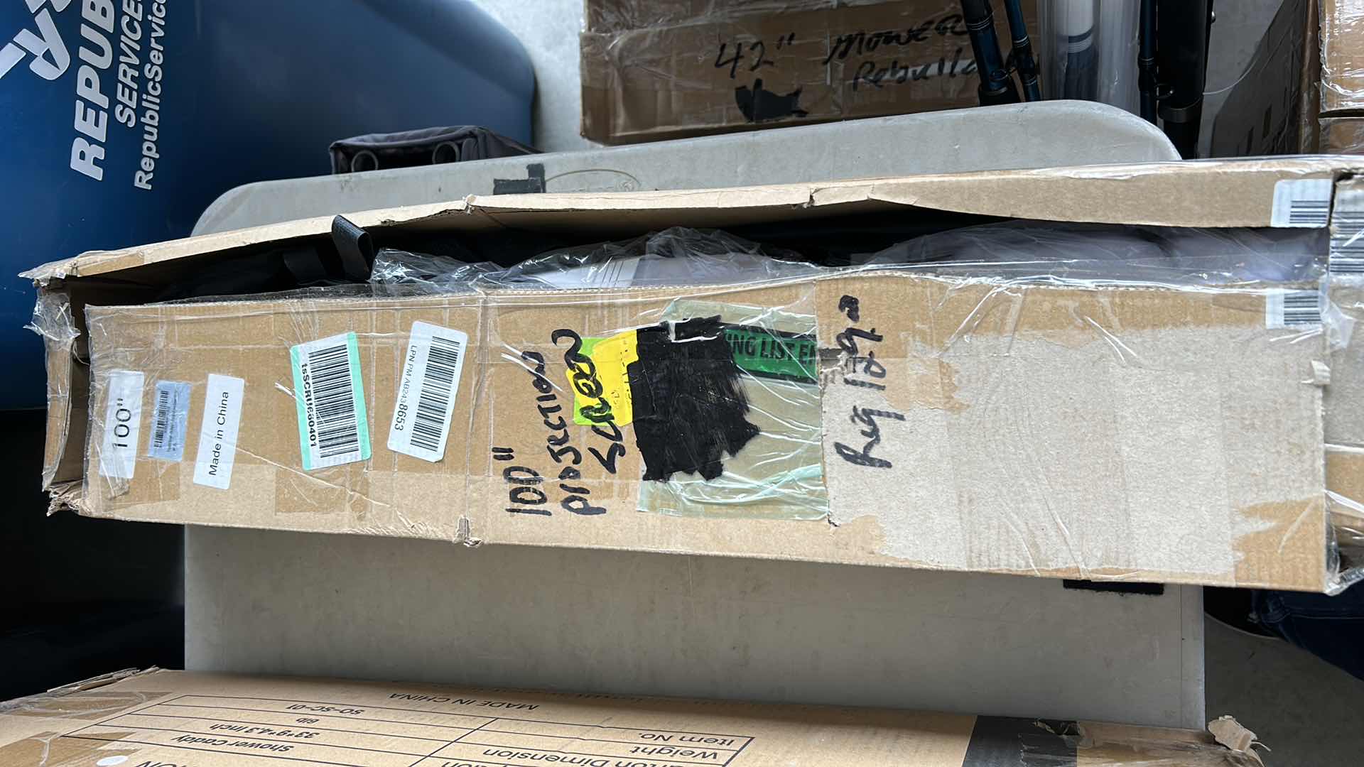 Photo 1 of 100” PROJECTOR SCREEN WITH STAND