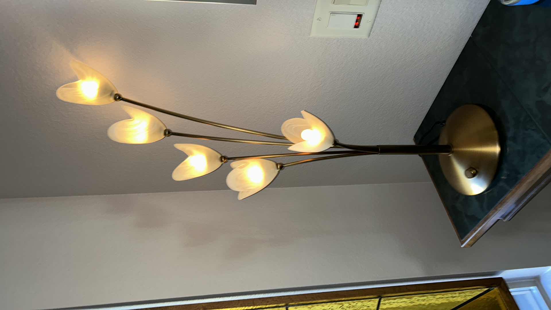 Photo 1 of HOME DECOR- METAL TULIP LIGHT SCULPTURE H31”