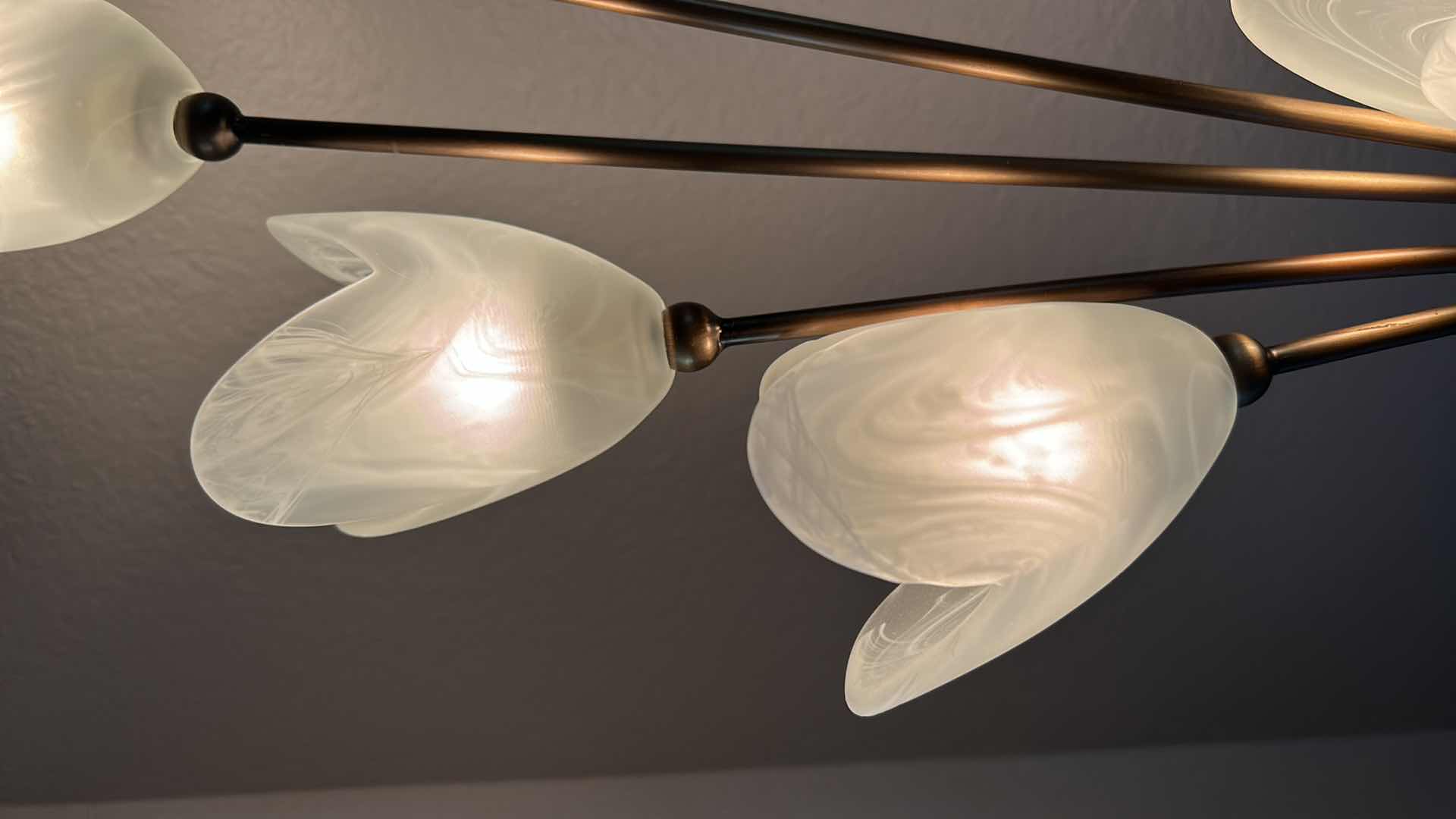 Photo 1 of HOME DECOR- METAL TULIP LIGHT SCULPTURE H31”