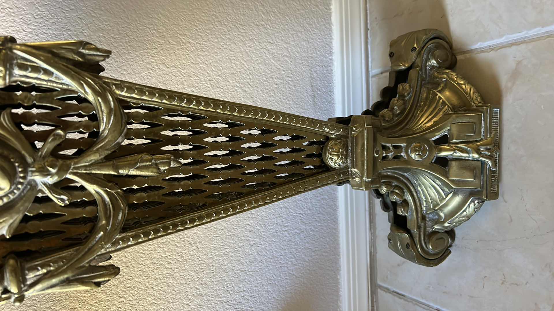 Photo 1 of HOME DECOR - VINTAGE HEAVY BRASS FIREPLACE SCREEN 38” x 28”