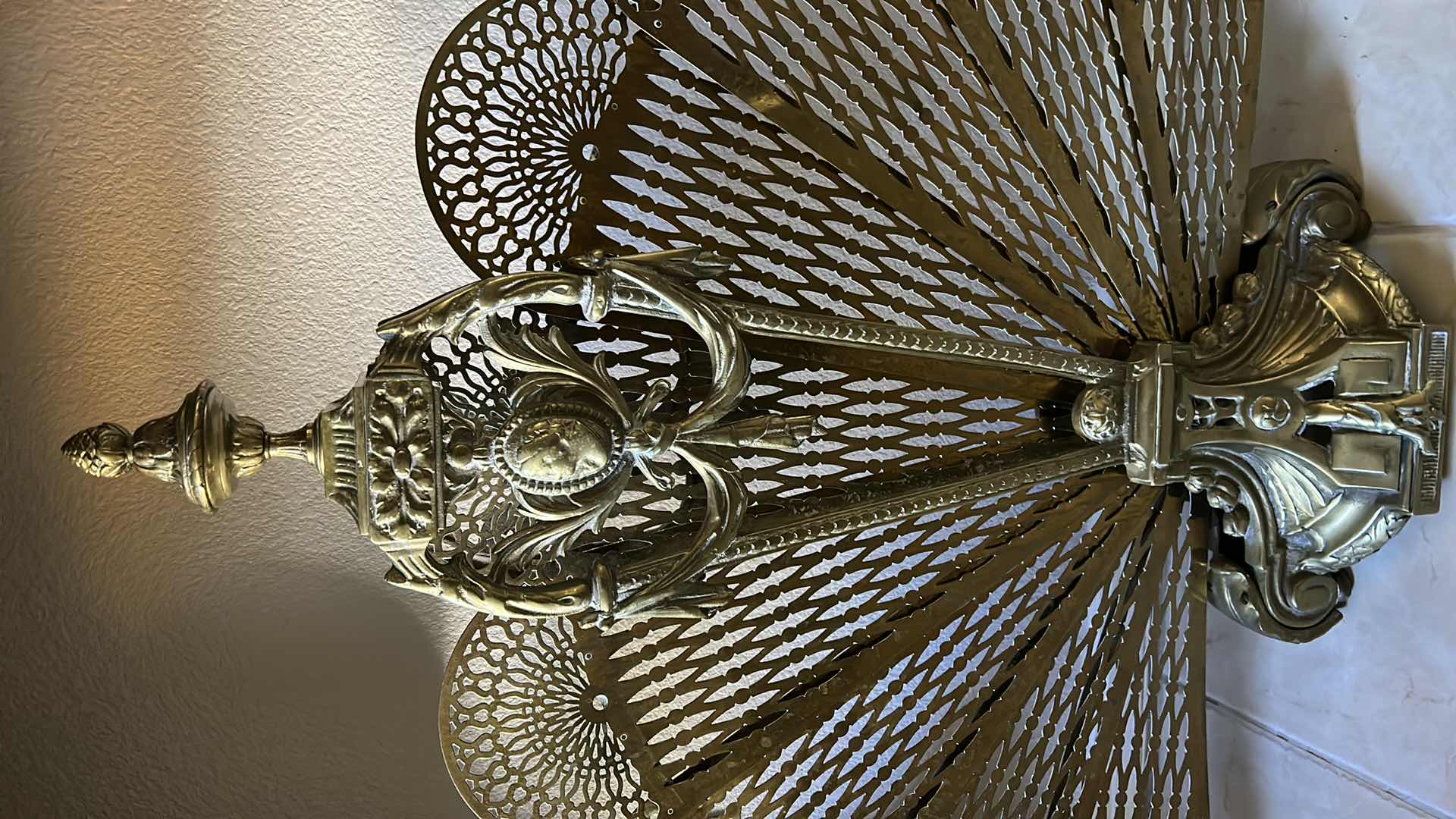 Photo 1 of HOME DECOR - VINTAGE HEAVY BRASS FIREPLACE SCREEN 38” x 28”