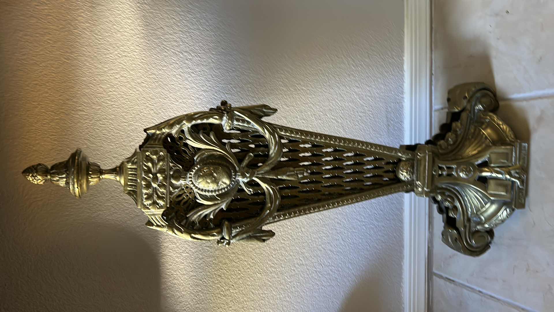 Photo 1 of HOME DECOR - VINTAGE HEAVY BRASS FIREPLACE SCREEN 38” x 28”