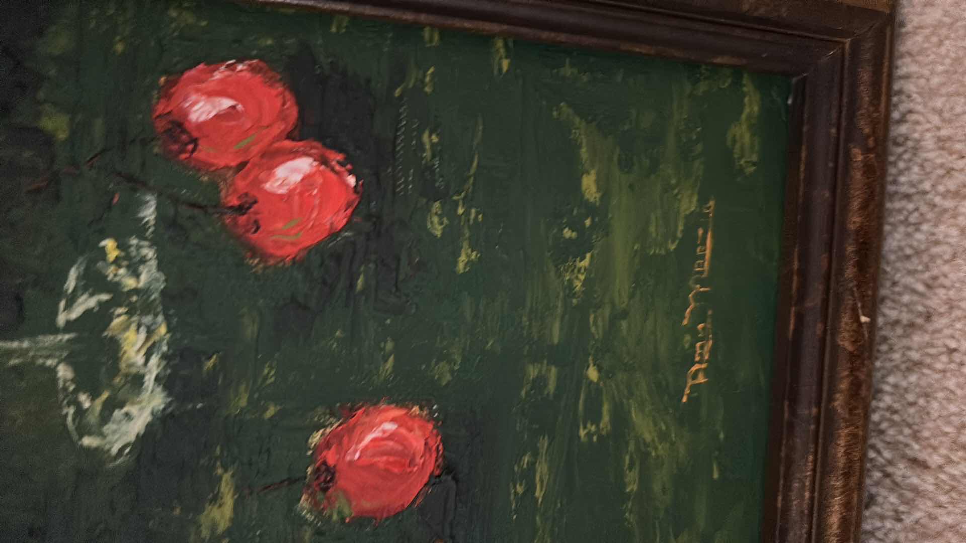 Photo 4 of ARTWORK OIL PAINTINGS ON CANVAS. SIGNED STILLSCAPES FRAMED LARGEST 31” x 17 1/2”.