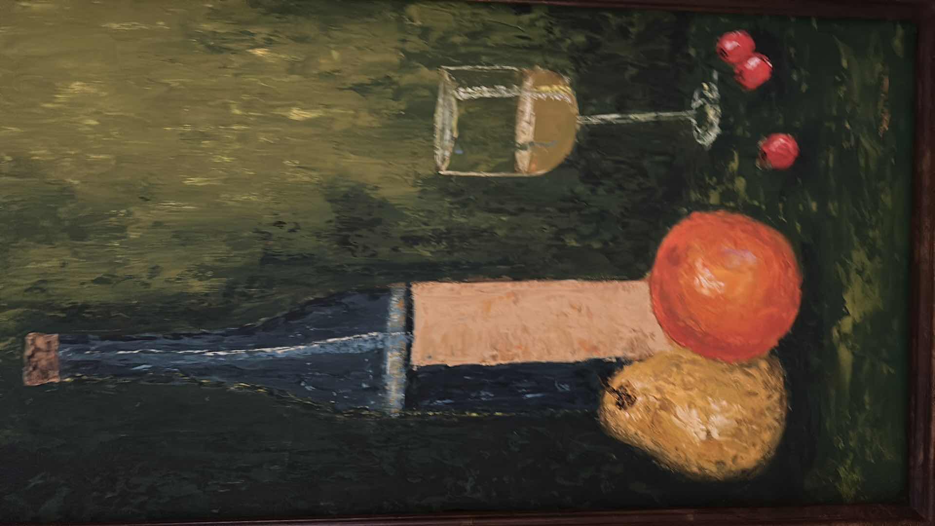 Photo 6 of ARTWORK OIL PAINTINGS ON CANVAS. SIGNED STILLSCAPES FRAMED LARGEST 31” x 17 1/2”.